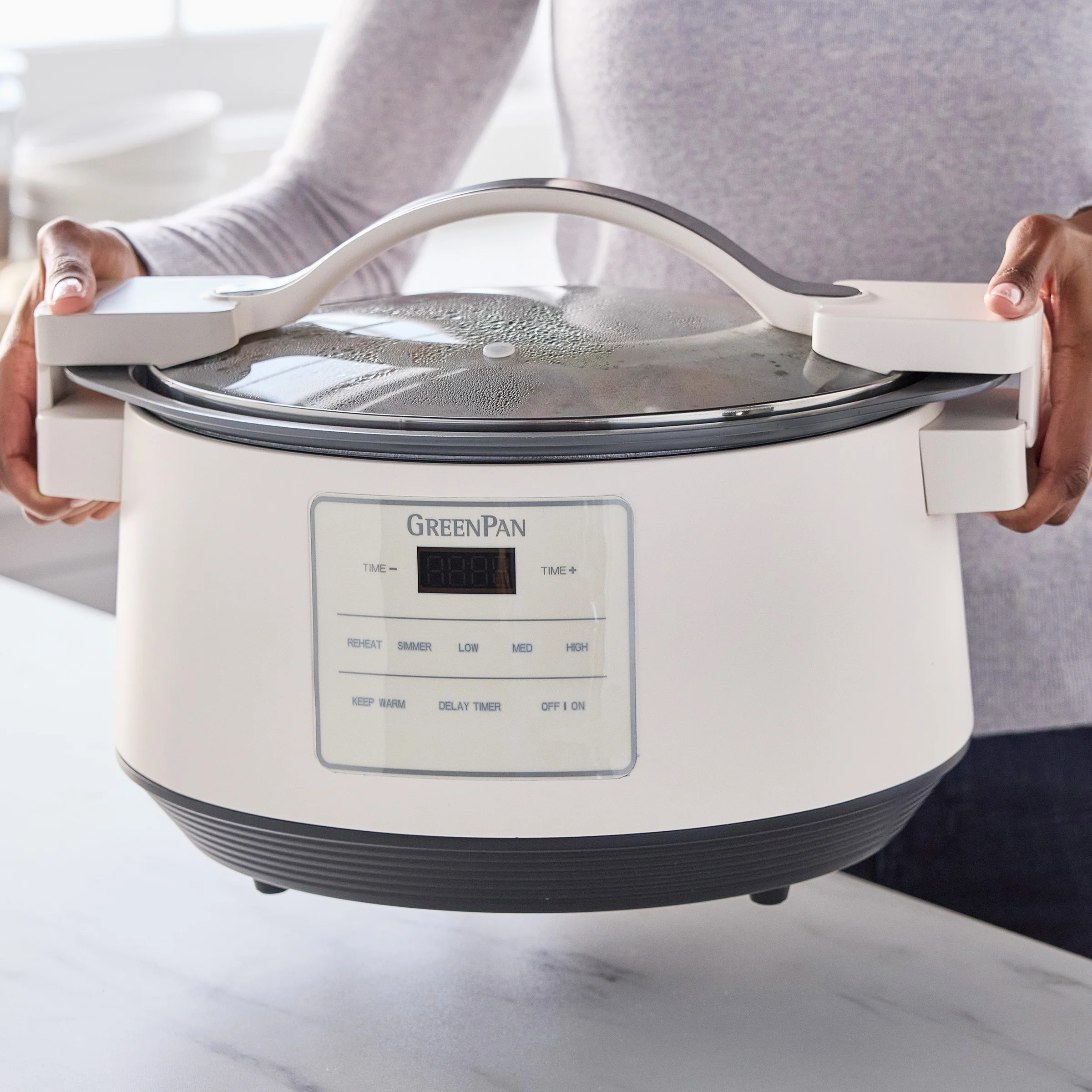 8-Quart Locking Lid Slow Cooker | Cloud Cream - Image 4