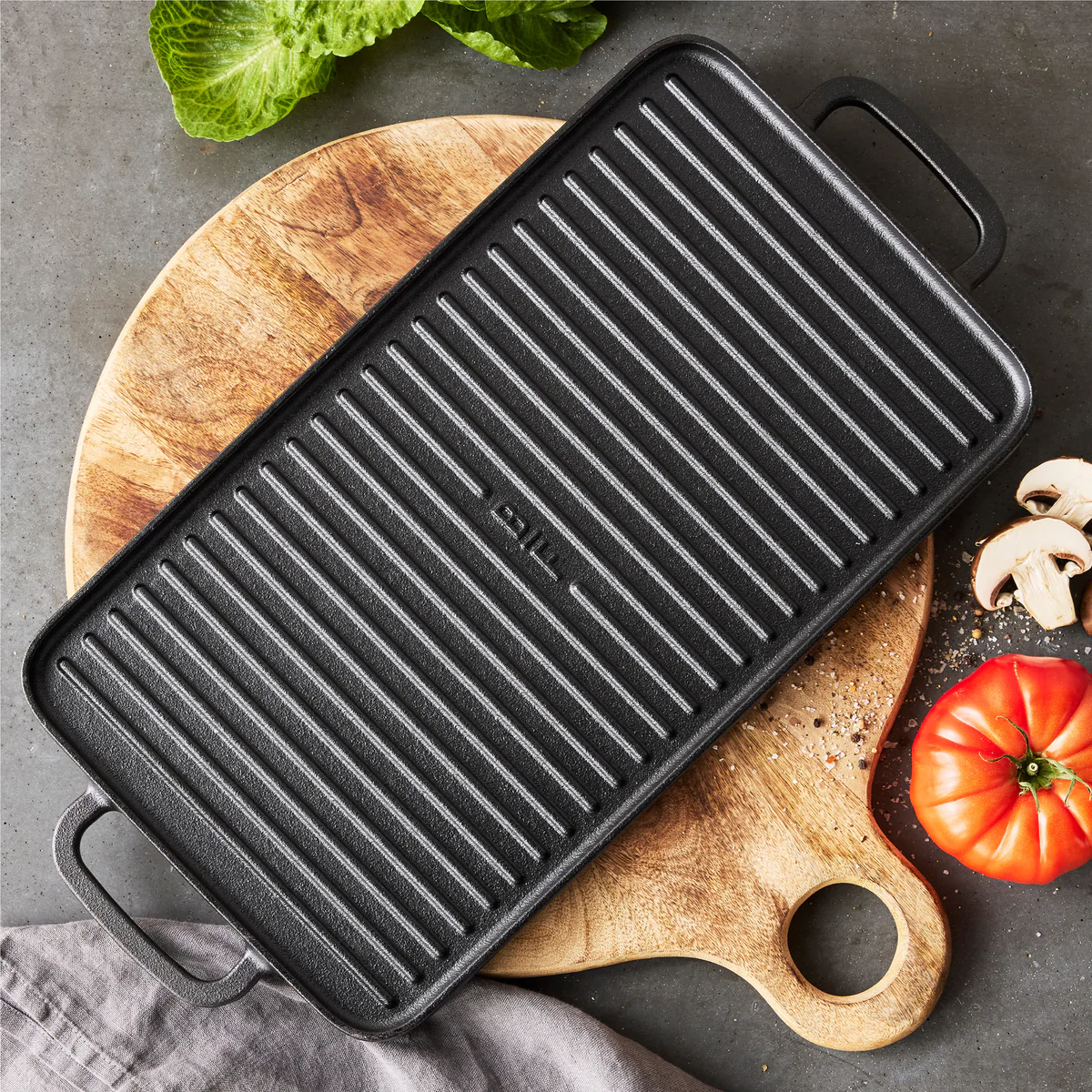 Bobby Flay by GreenPan 4-Piece Cast Iron Set with Bobby at Home Cookbook - Image 6