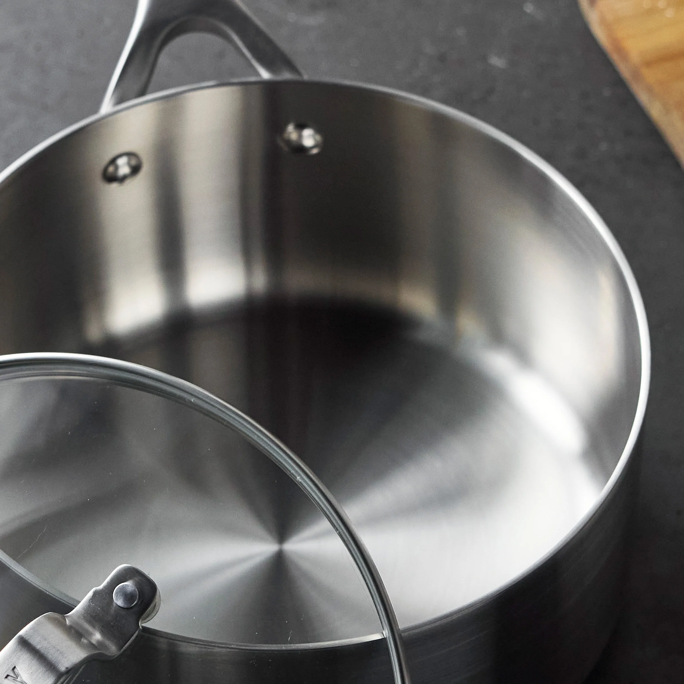 Bobby Flay by GreenPan Chef Series Uncoated Stainless Steel 3-Quart Saucepan - Image 4