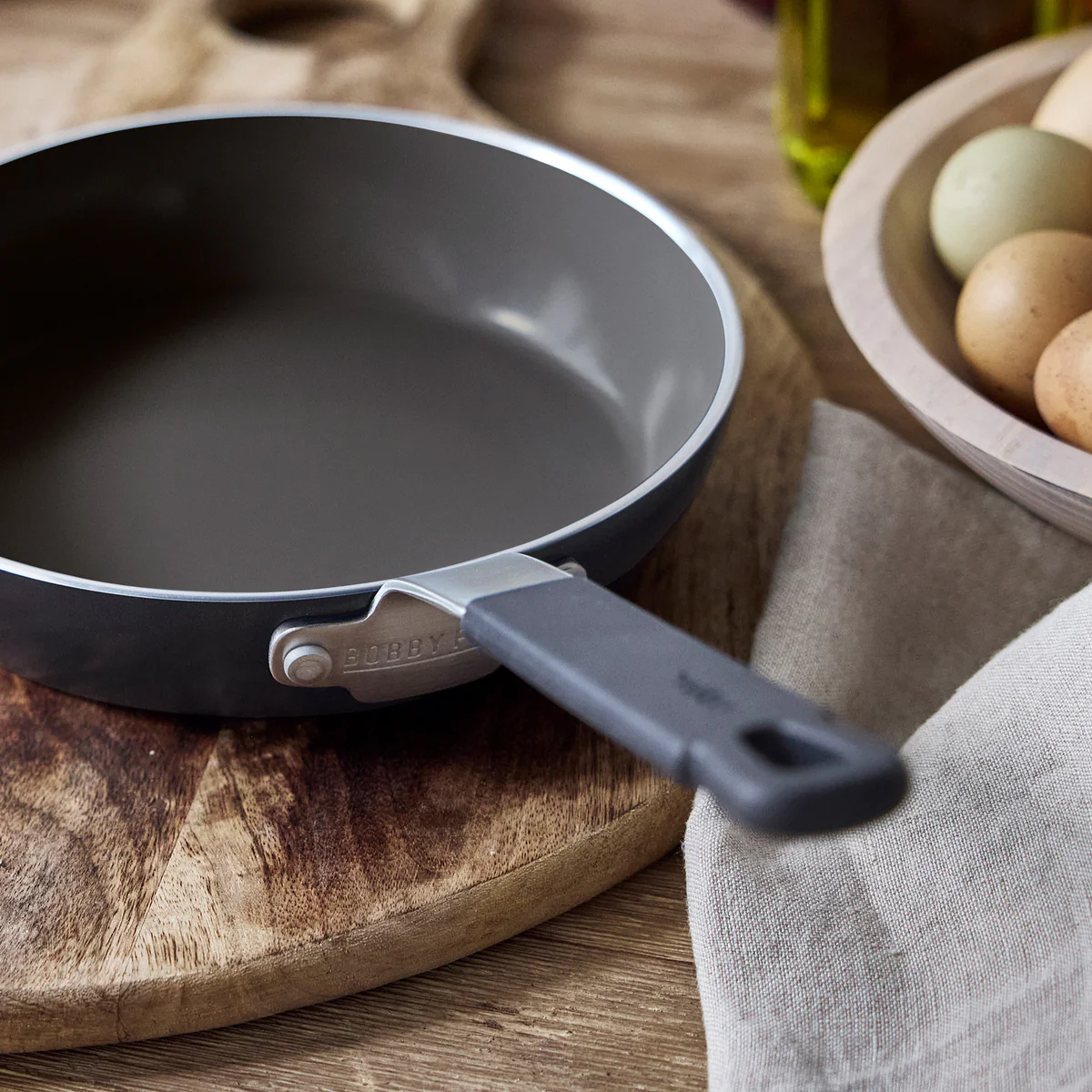 Bobby Flay by GreenPan Kitchen Essentials Ceramic Nonstick Set | Black - Image 9