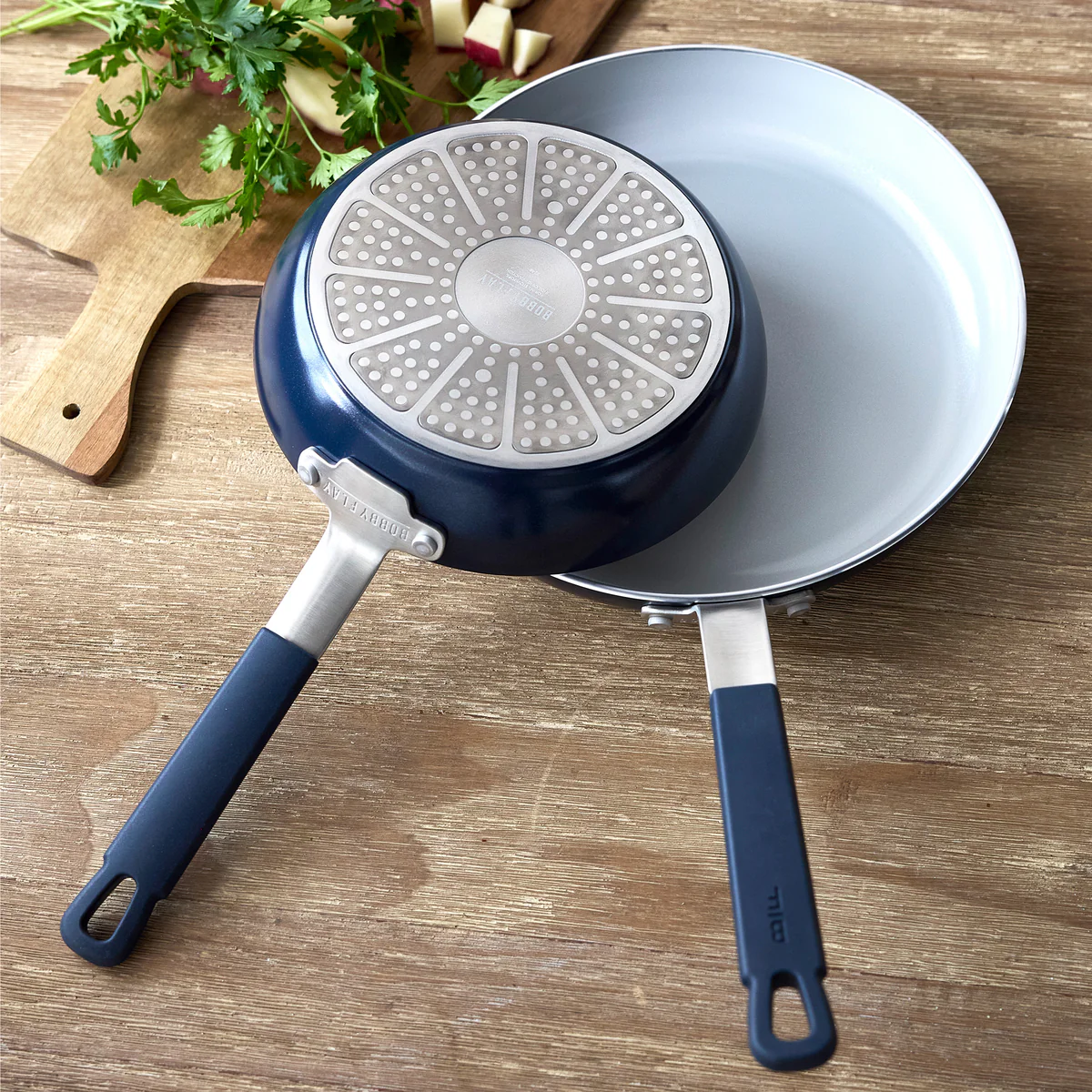 Bobby Flay by GreenPan Professional Ceramic Nonstick 13-Piece Cookware Set | Oxford Blue - Image 6