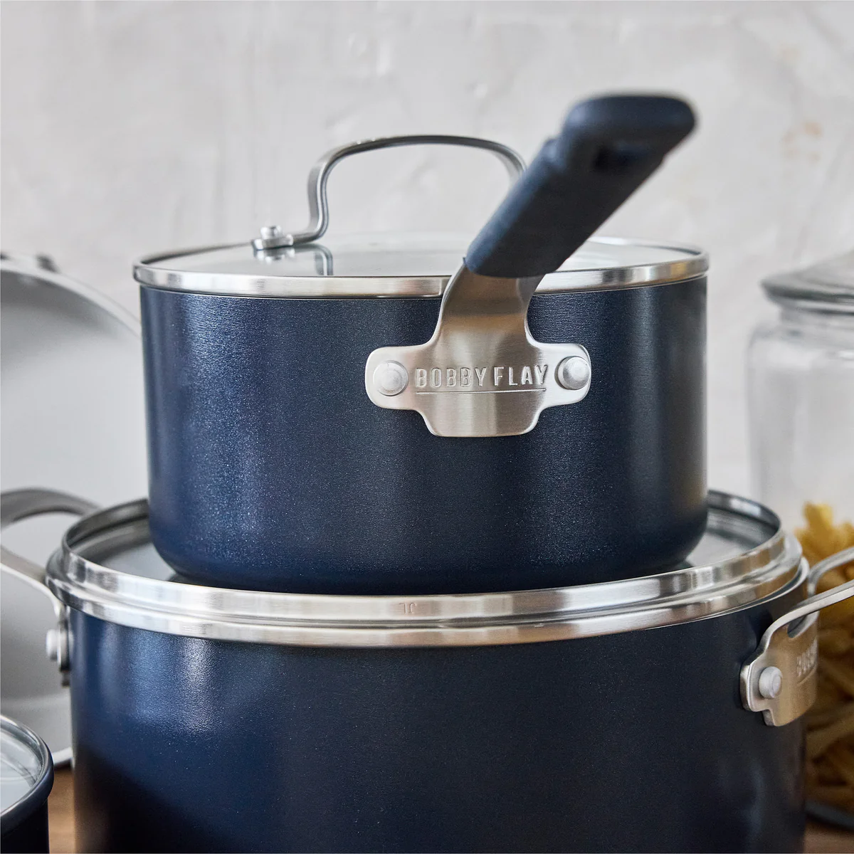 Bobby Flay by GreenPan Professional Ceramic Nonstick 13-Piece Cookware Set | Oxford Blue - Image 7