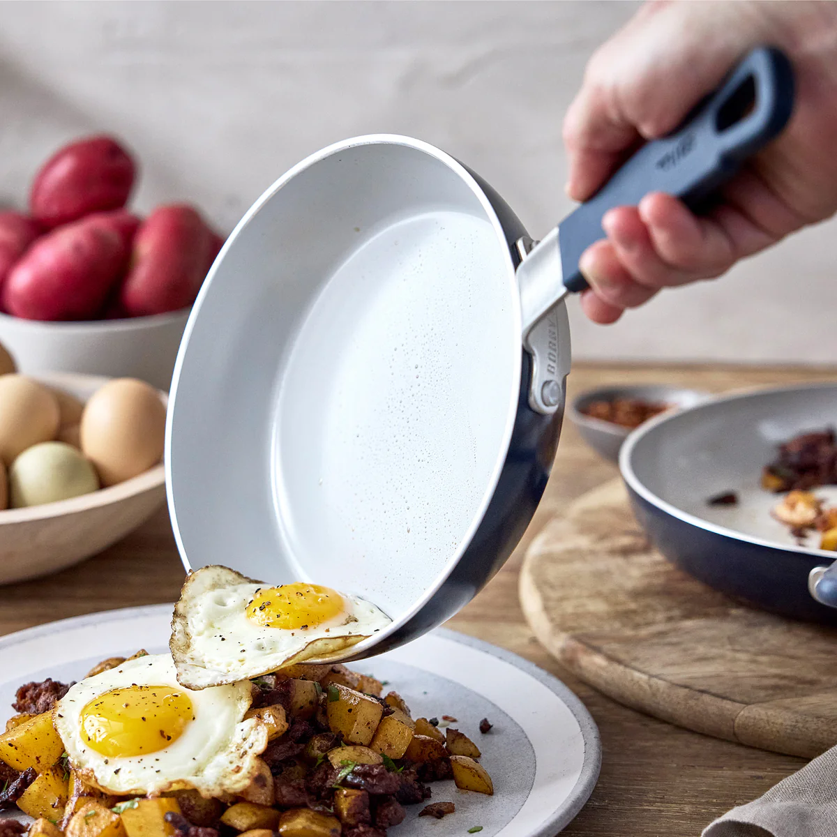 Bobby Flay by GreenPan Professional Ceramic Nonstick 8" Frypan | Oxford Blue - Image 4