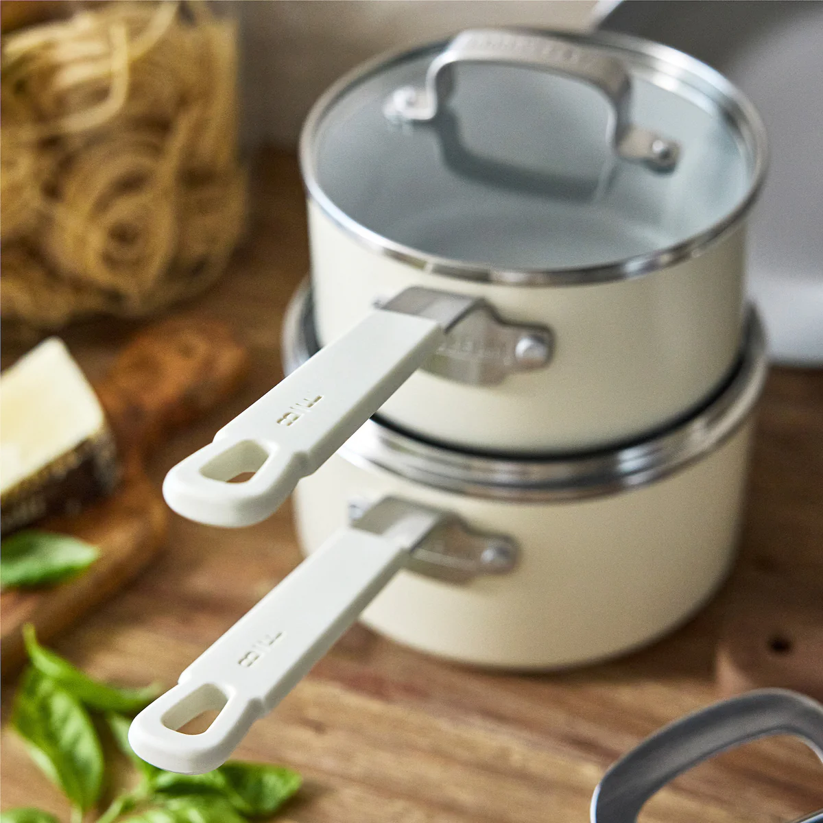 Bobby Flay by GreenPan Ultimate Set with Bobby at Home Cookbook | Cream - Image 5