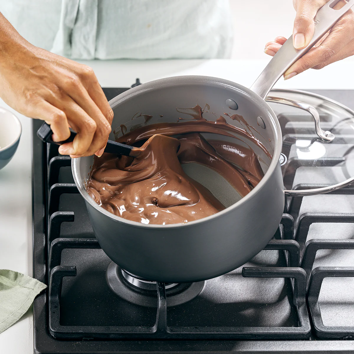 Chatham Ceramic Nonstick 3-Quart Saucepan with Lid - Image 5