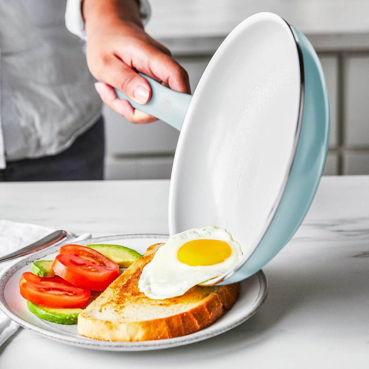 Dover Ceramic Nonstick 10" Frypan | Blue Haze - Image 3