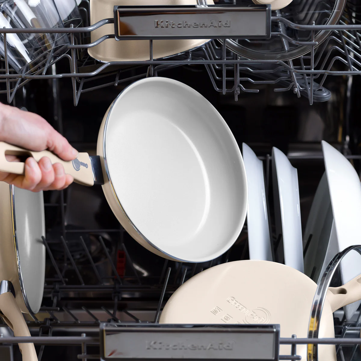 Dover Ceramic Nonstick 12-Piece Cookware Set | Taupe - Image 7
