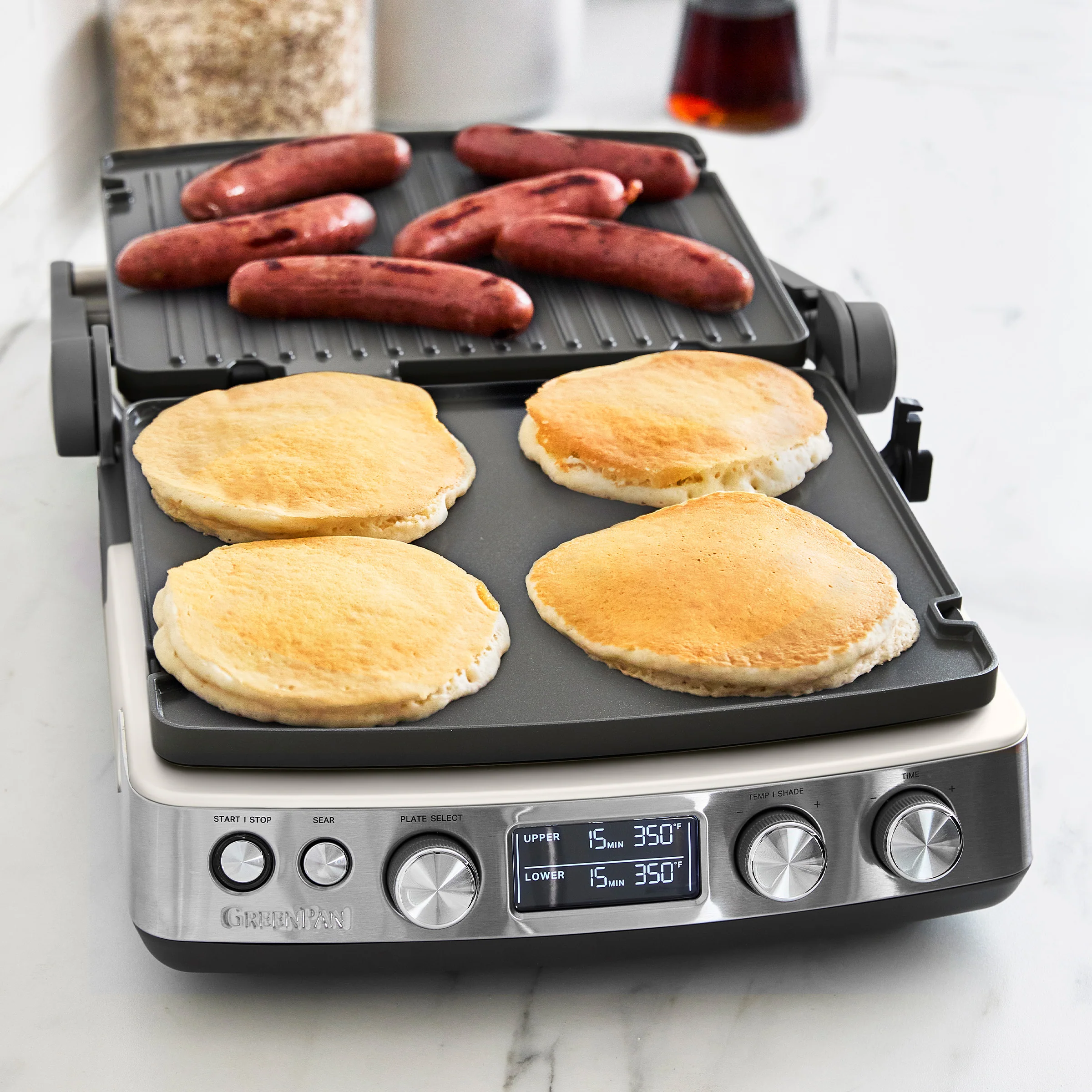 Elite Multi Grill & Griddle with Waffle Plates | Cloud Cream - Image 4