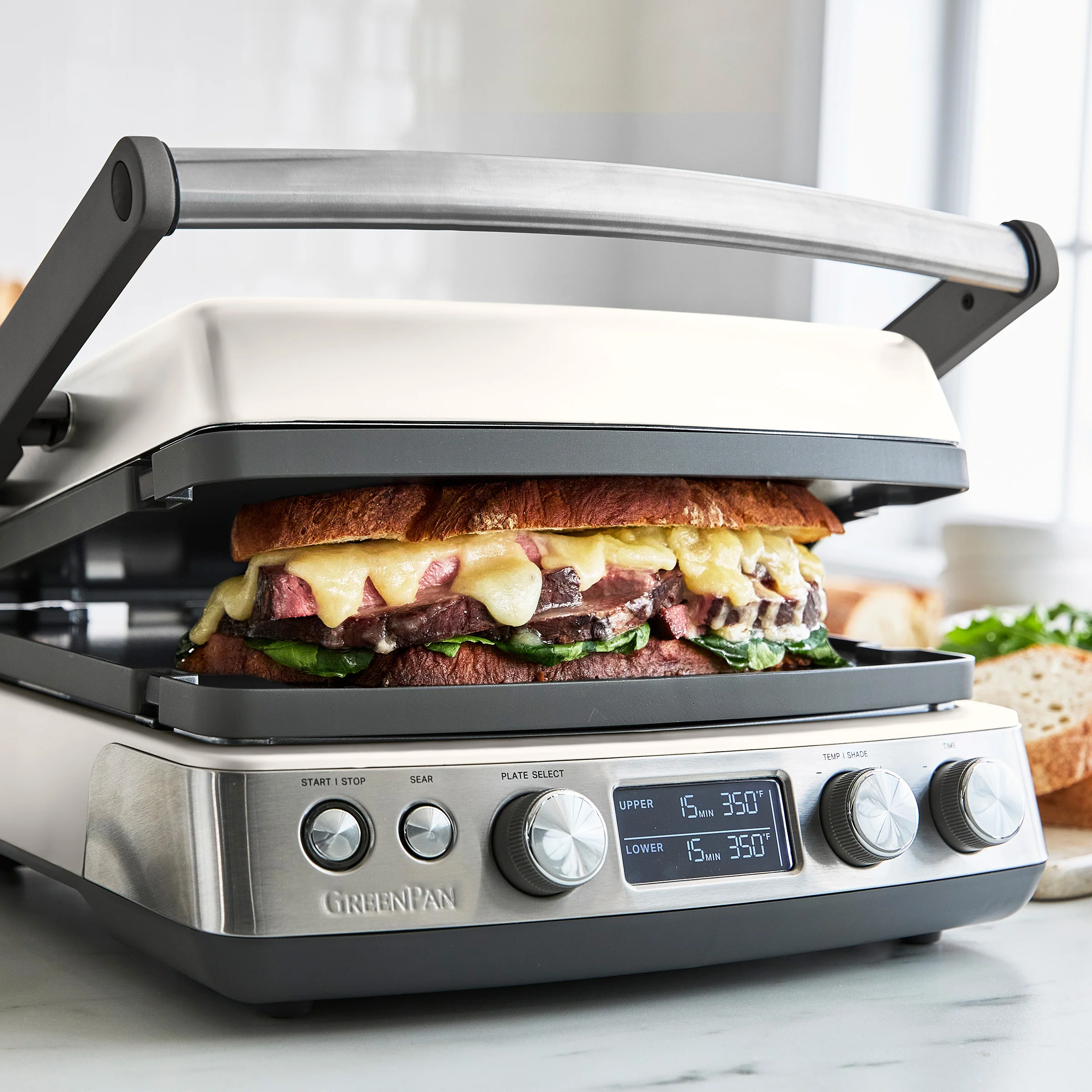 Elite Multi Grill & Griddle with Waffle Plates | Cloud Cream - Image 5