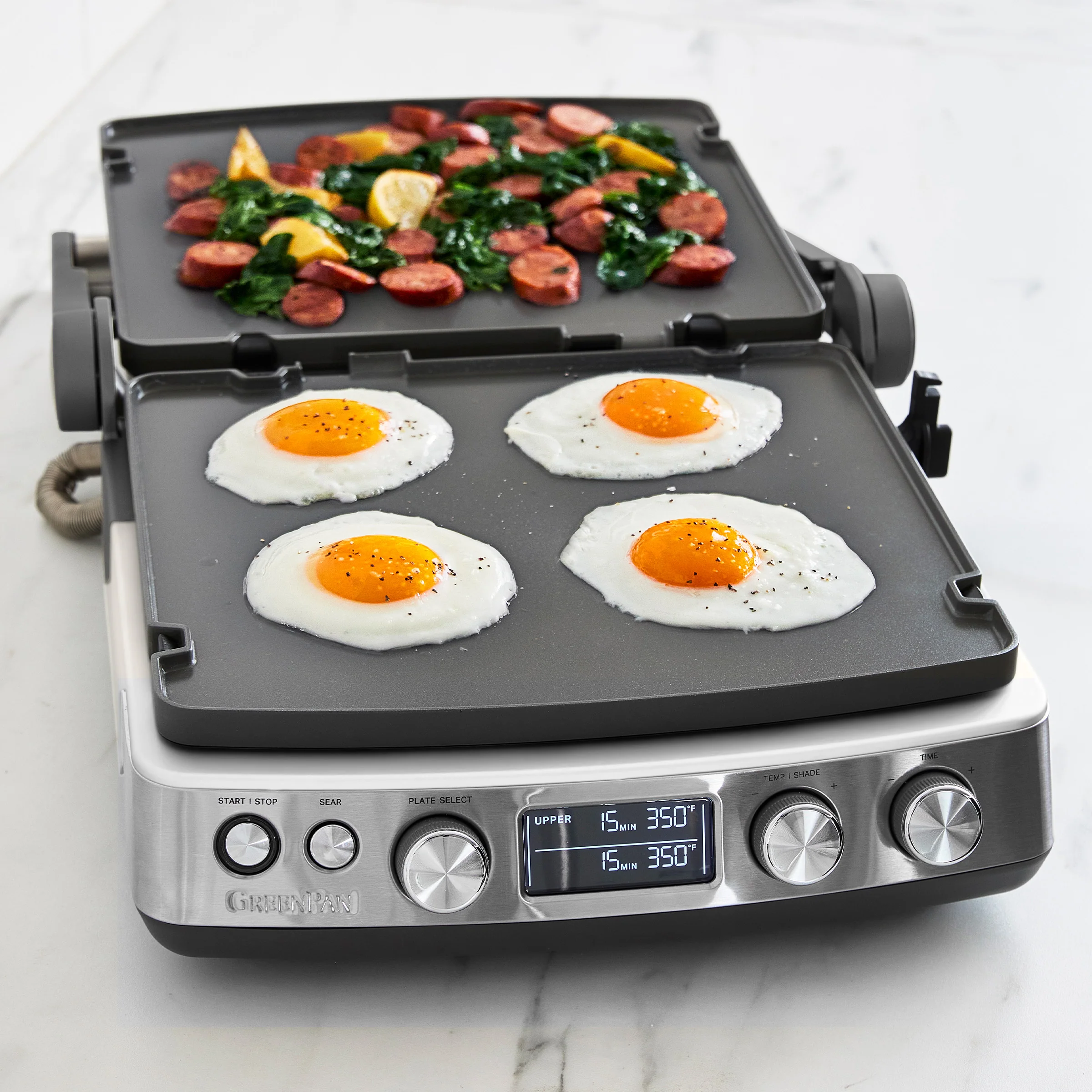 Elite Multi Grill & Griddle with Waffle Plates | Cloud Cream - Image 6