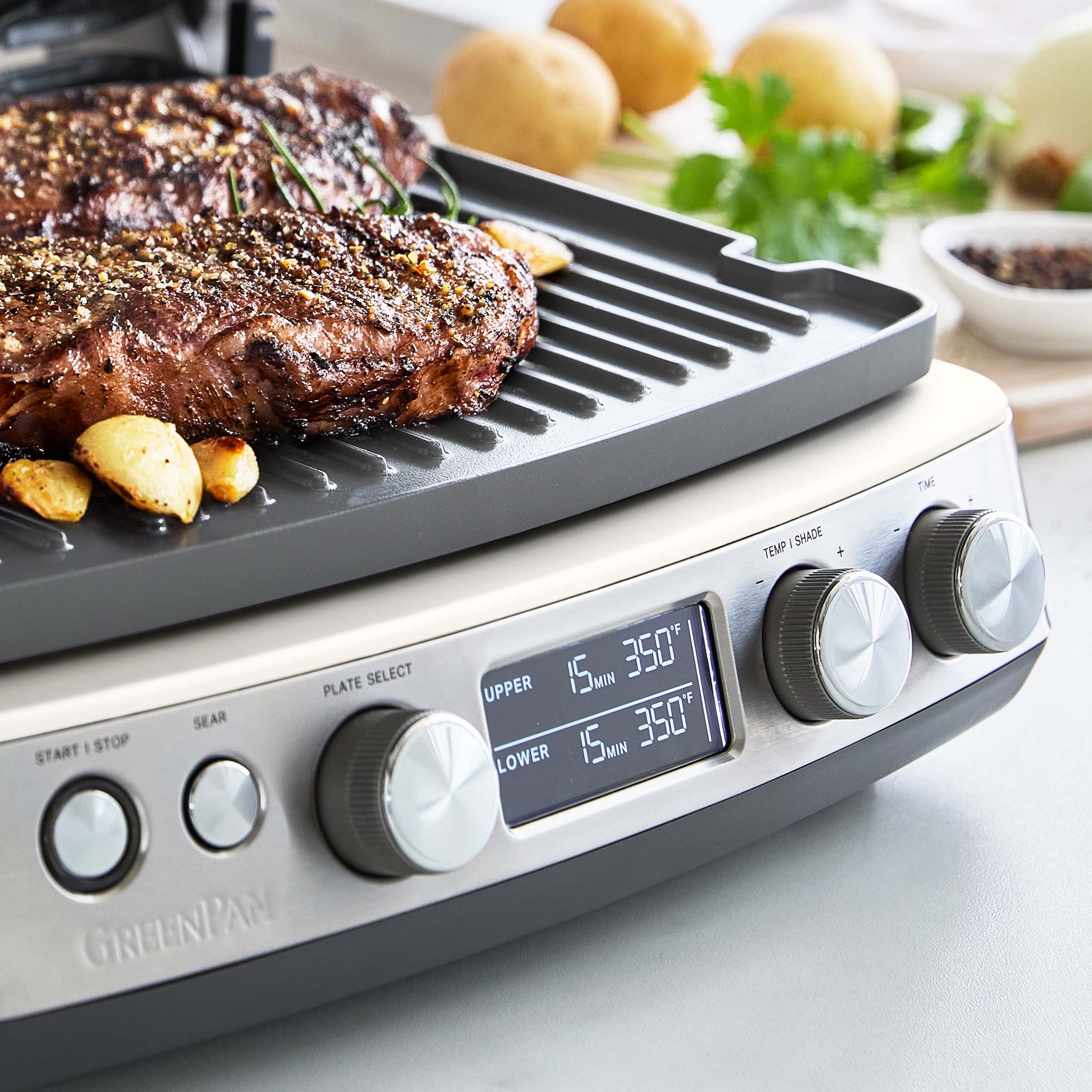 Elite Multi Grill & Griddle with Waffle Plates | Cloud Cream - Image 8