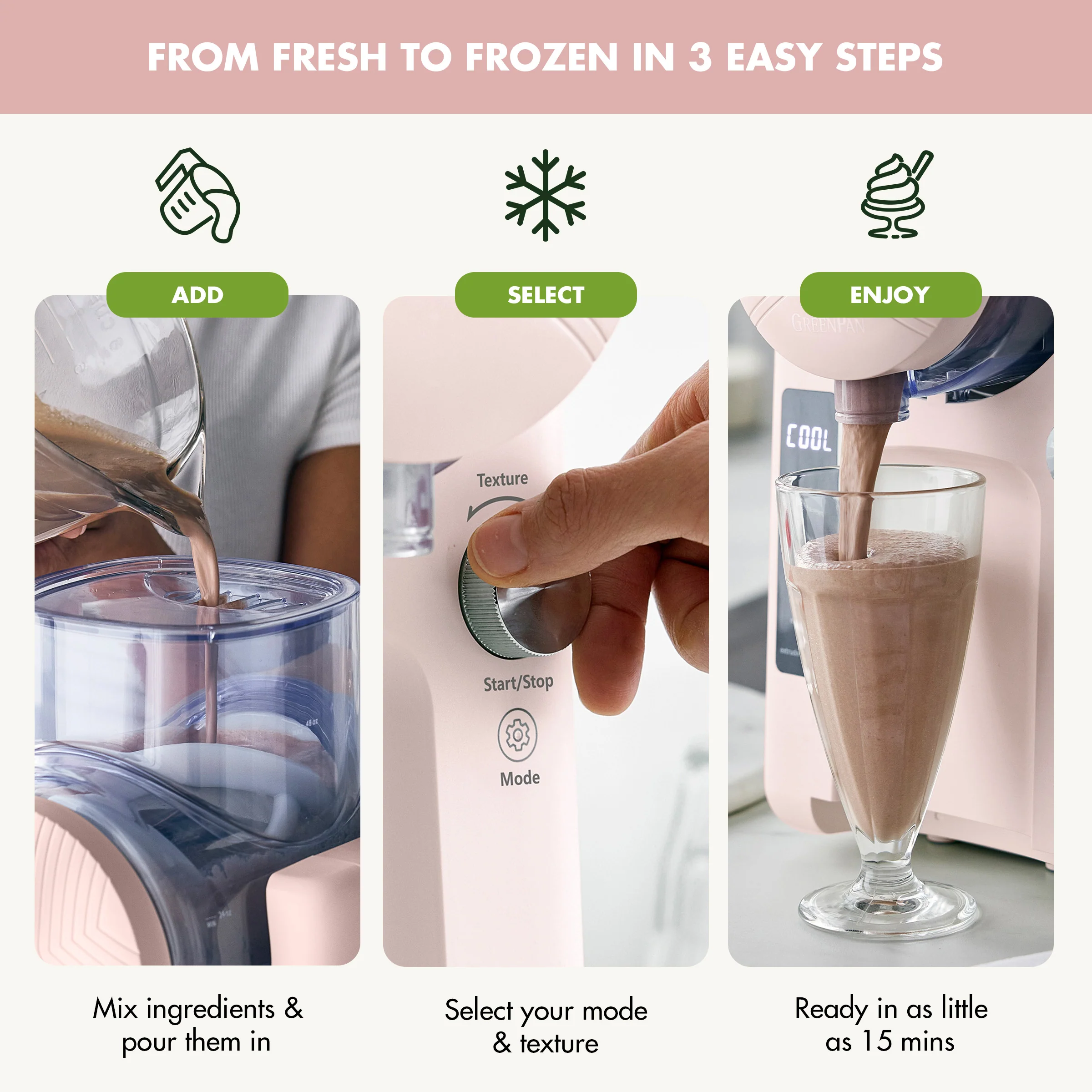 Frost Classic 15-in-1 Ice Cream & Frozen Drink Maker | Cotton Candy - Image 5