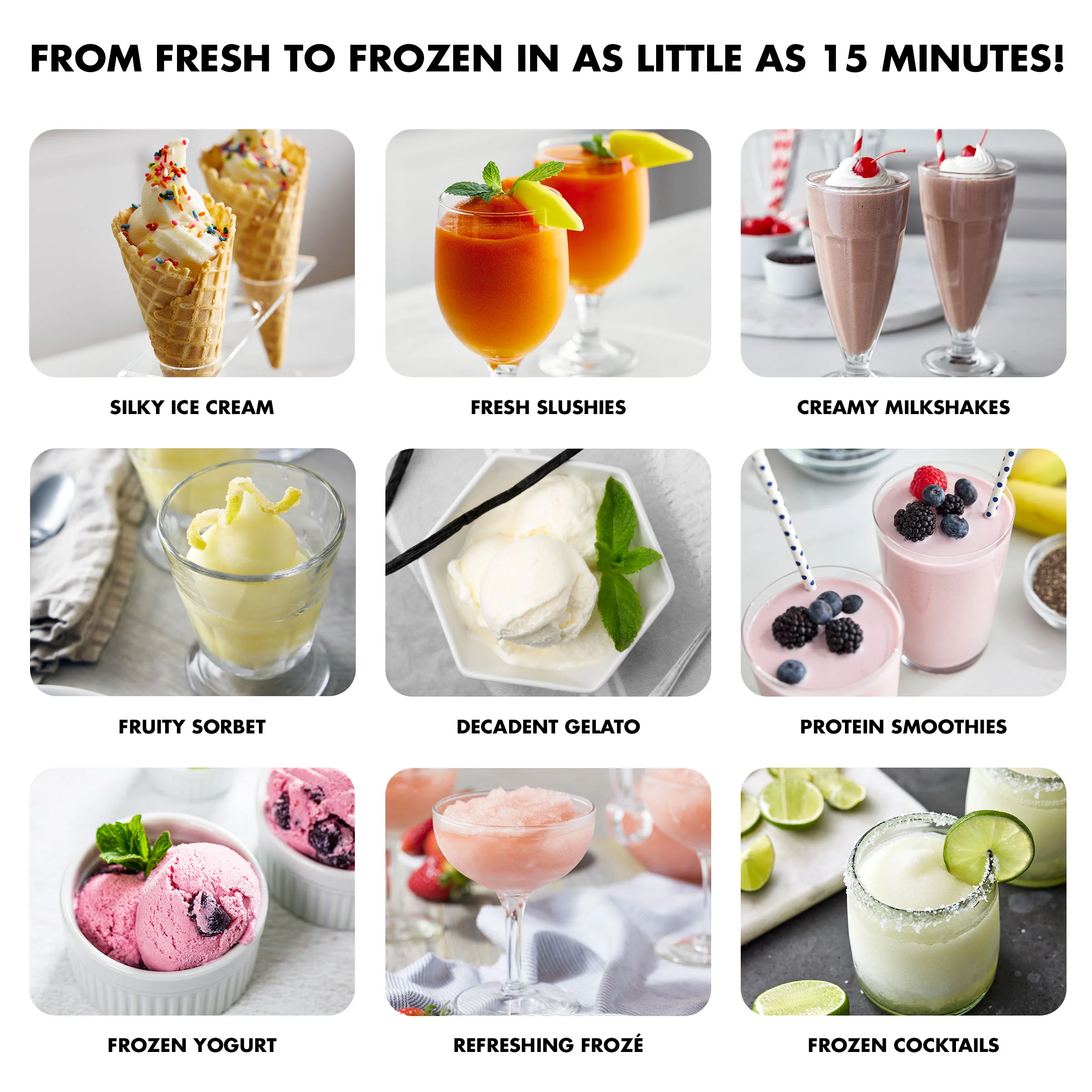 Frost Pro 16-in-1 Ice Cream, Gelato & Frozen Drink Maker | Licorice - Image 15