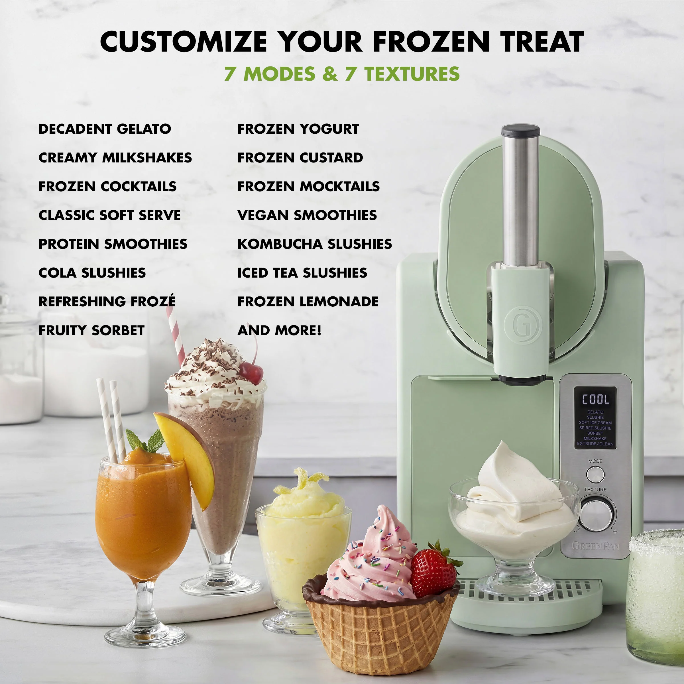 Frost Pro 16-in-1 Ice Cream, Gelato & Frozen Drink Maker | Pistachio - Image 14