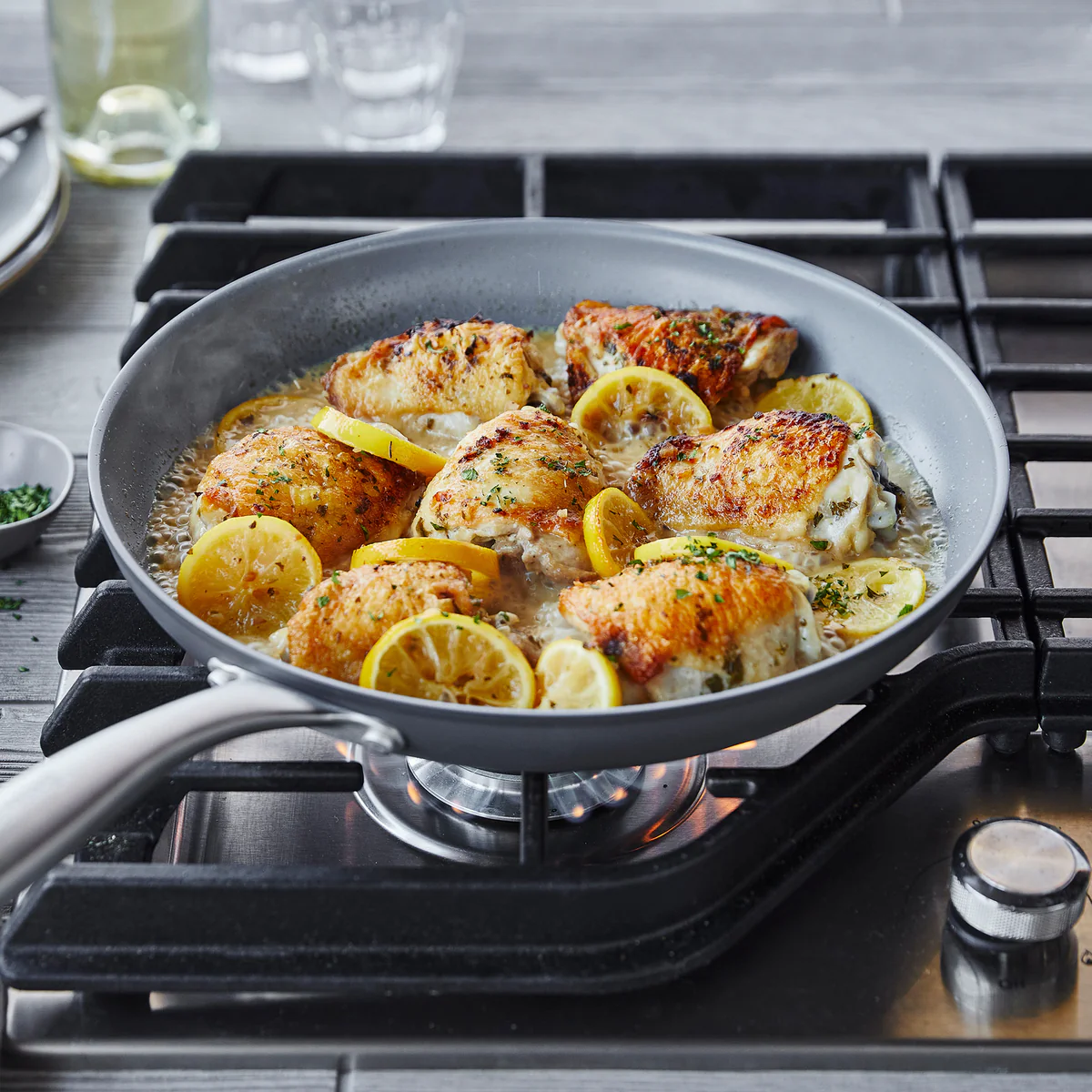 Lima Ceramic Nonstick 12" Frypan with Lid - Image 4