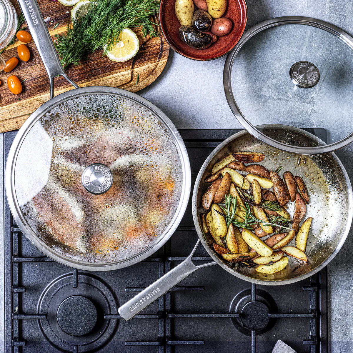 Merten & Storck Stainless Steel 3.5-Quart Sauté Pan with Lid - Image 7
