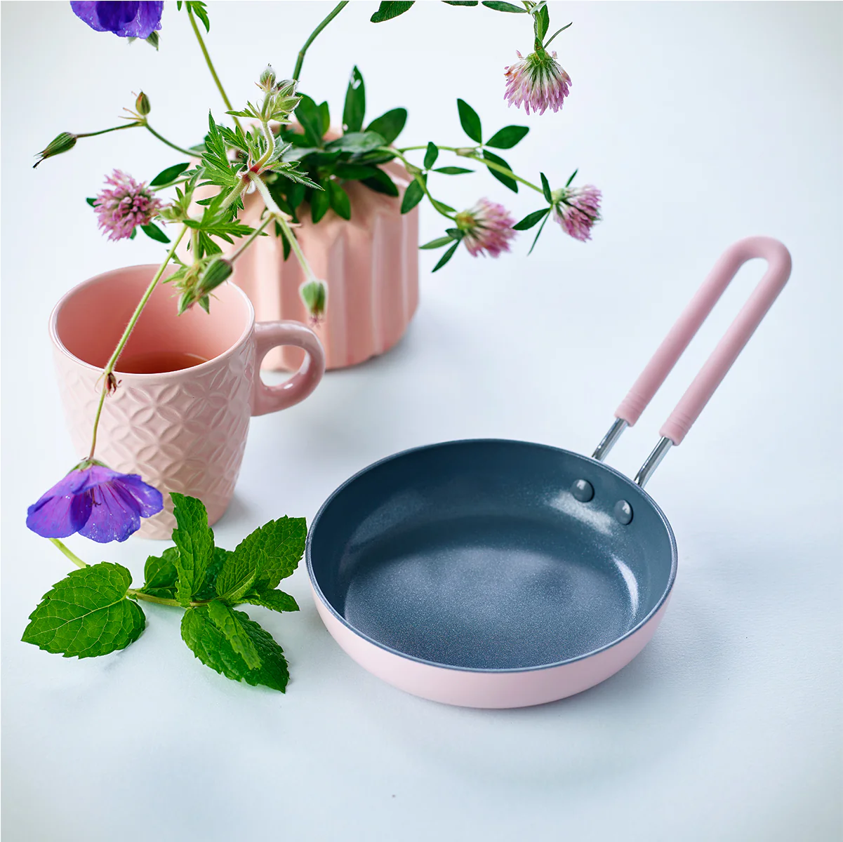Mini Ceramic Nonstick 5" Frypan | Pink - Image 3