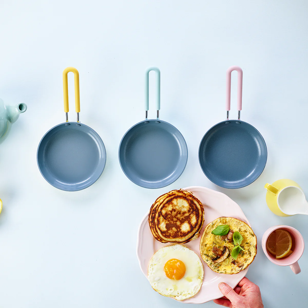 Mini Ceramic Nonstick 5" Frypan | Pink - Image 4