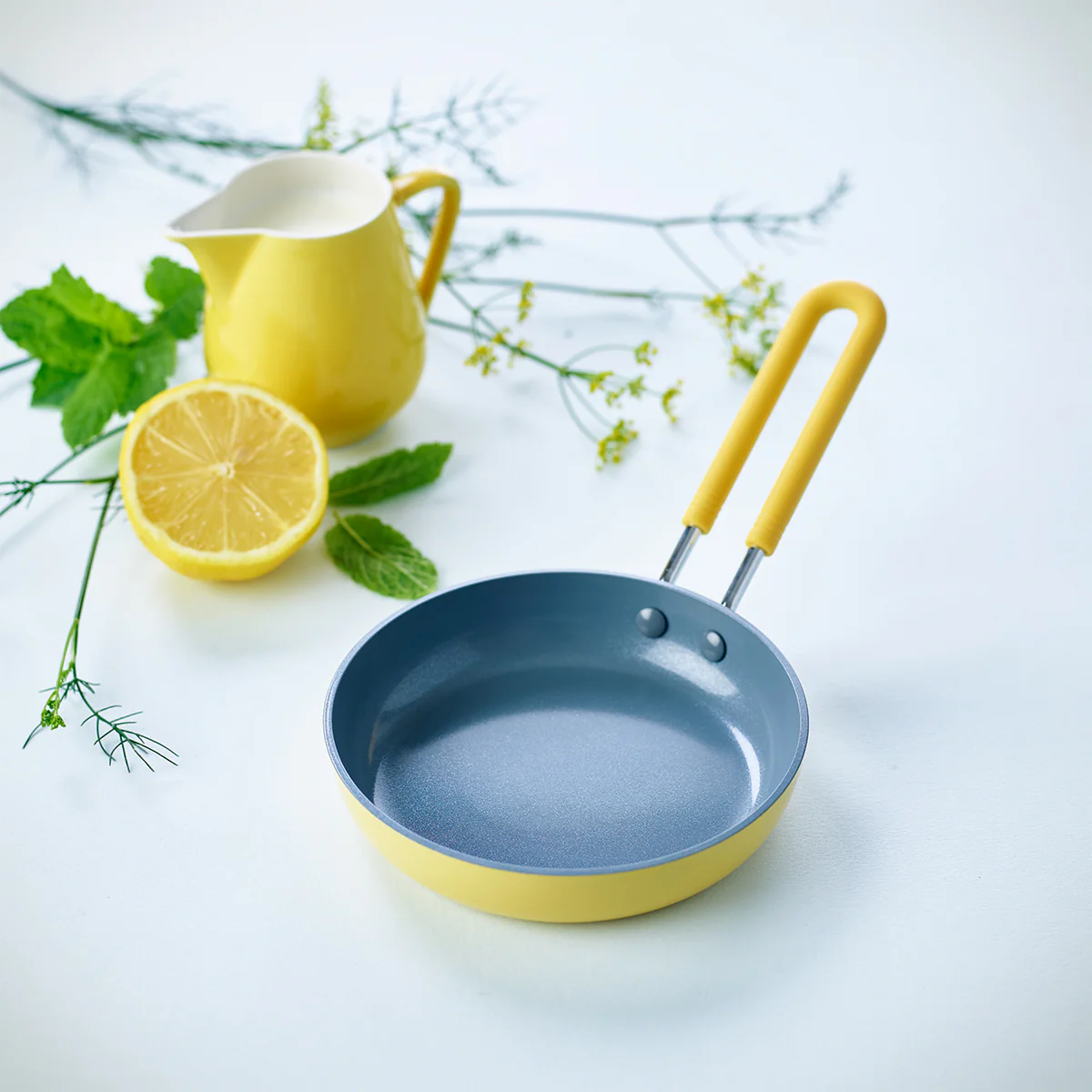 Mini Ceramic Nonstick 5" Frypan | Yellow - Image 2
