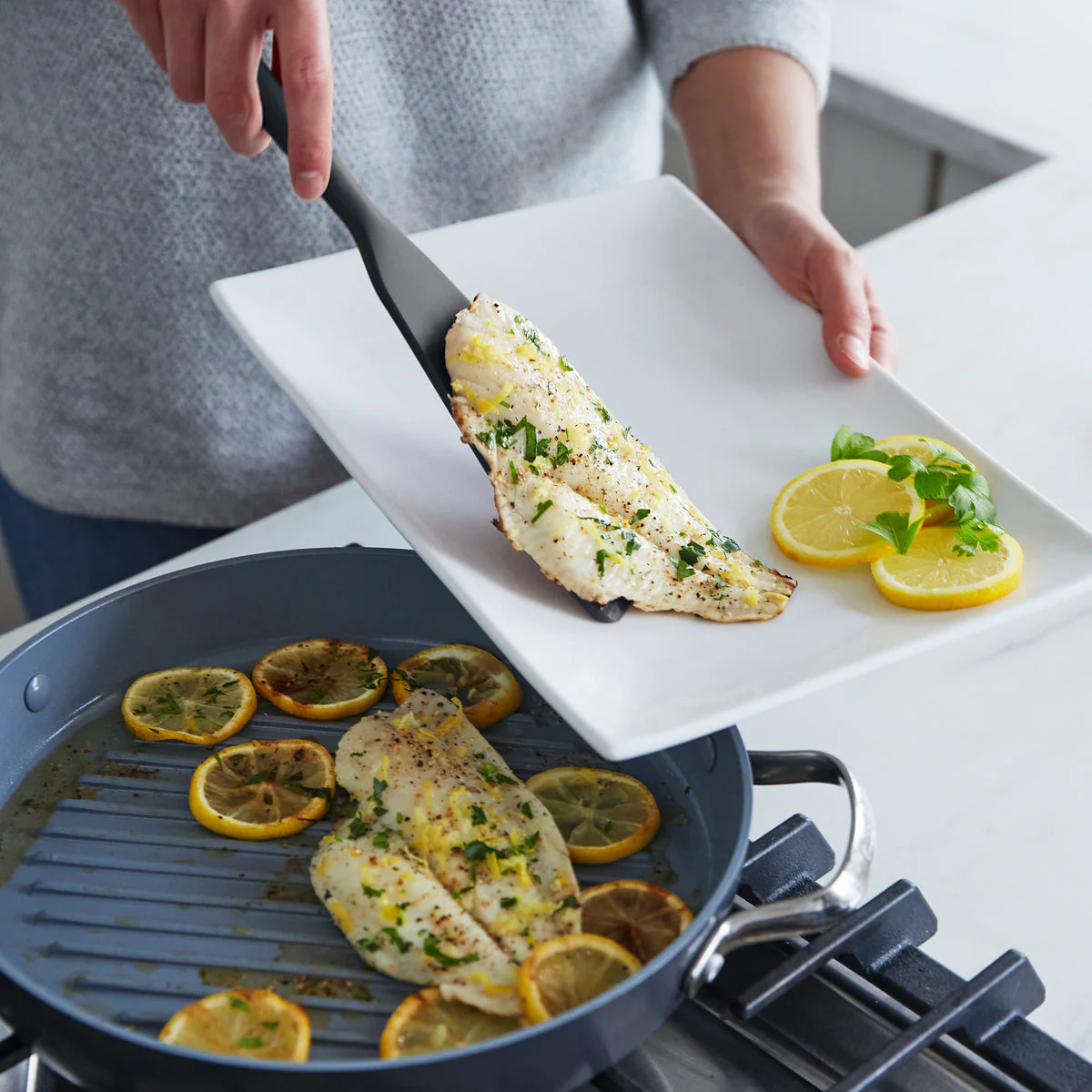 Platinum Silicone Tools 5-Piece Utensil Set | Gray - Image 3