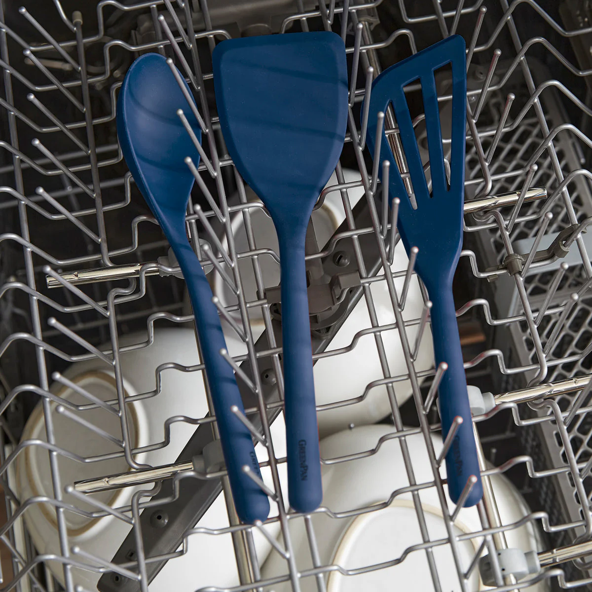 Platinum Silicone Tools 7-Piece Utensil Set | Navy - Image 7