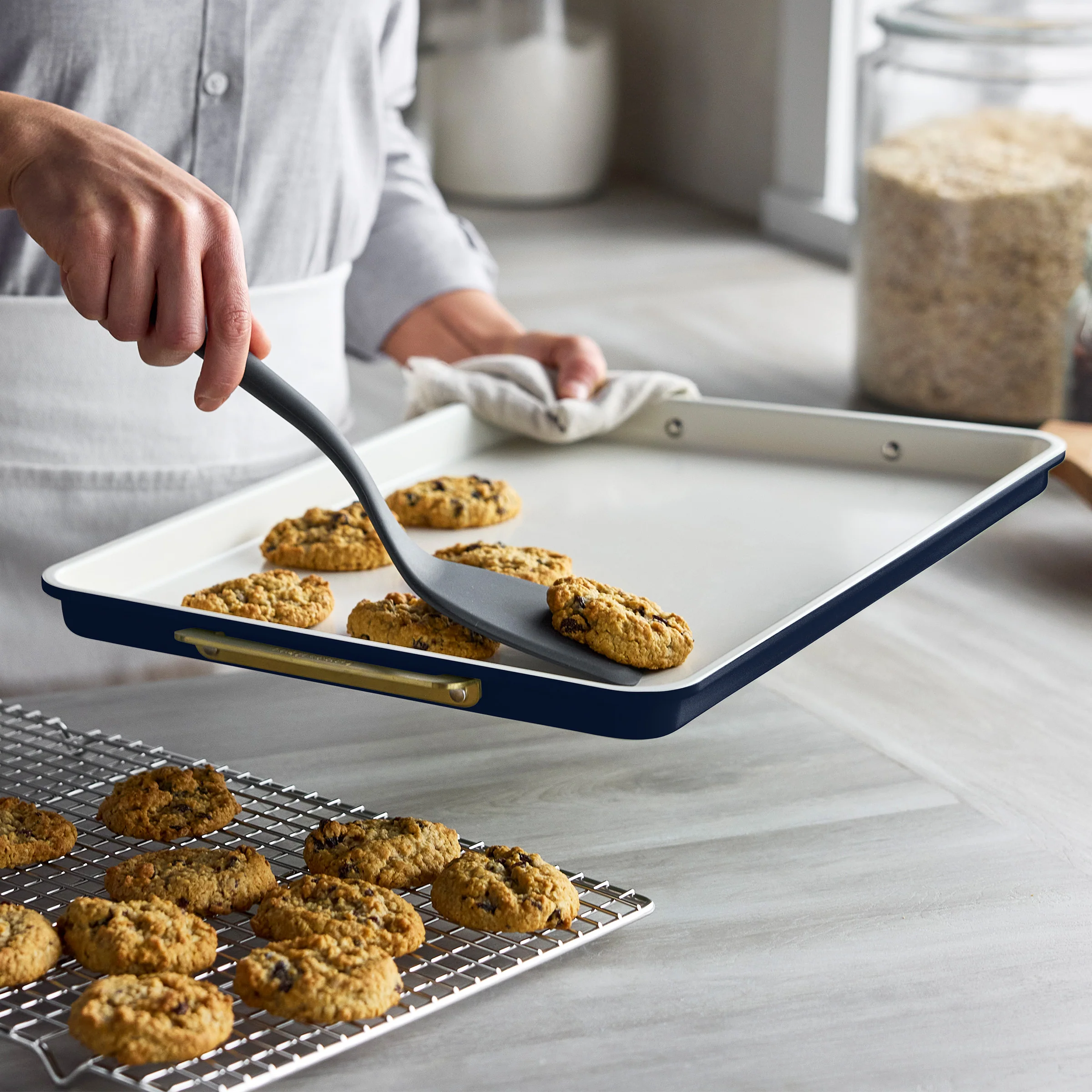 Reserve Bakeware 2-Piece 13" x 18" Half Sheet Pan Set | Twilight - Image 4