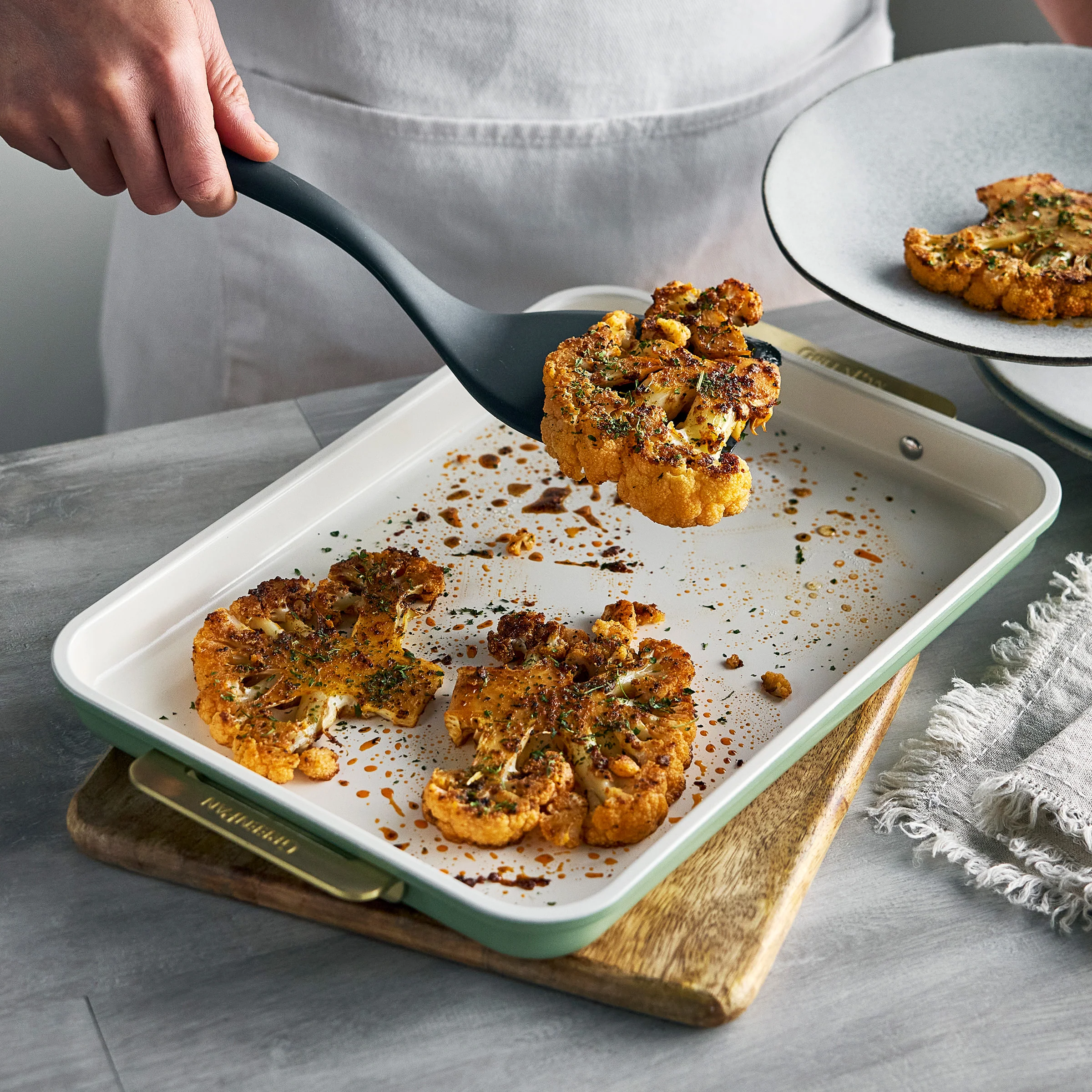 Reserve Bakeware 13" x 9" Quarter Sheet Pan | Sage - Image 4