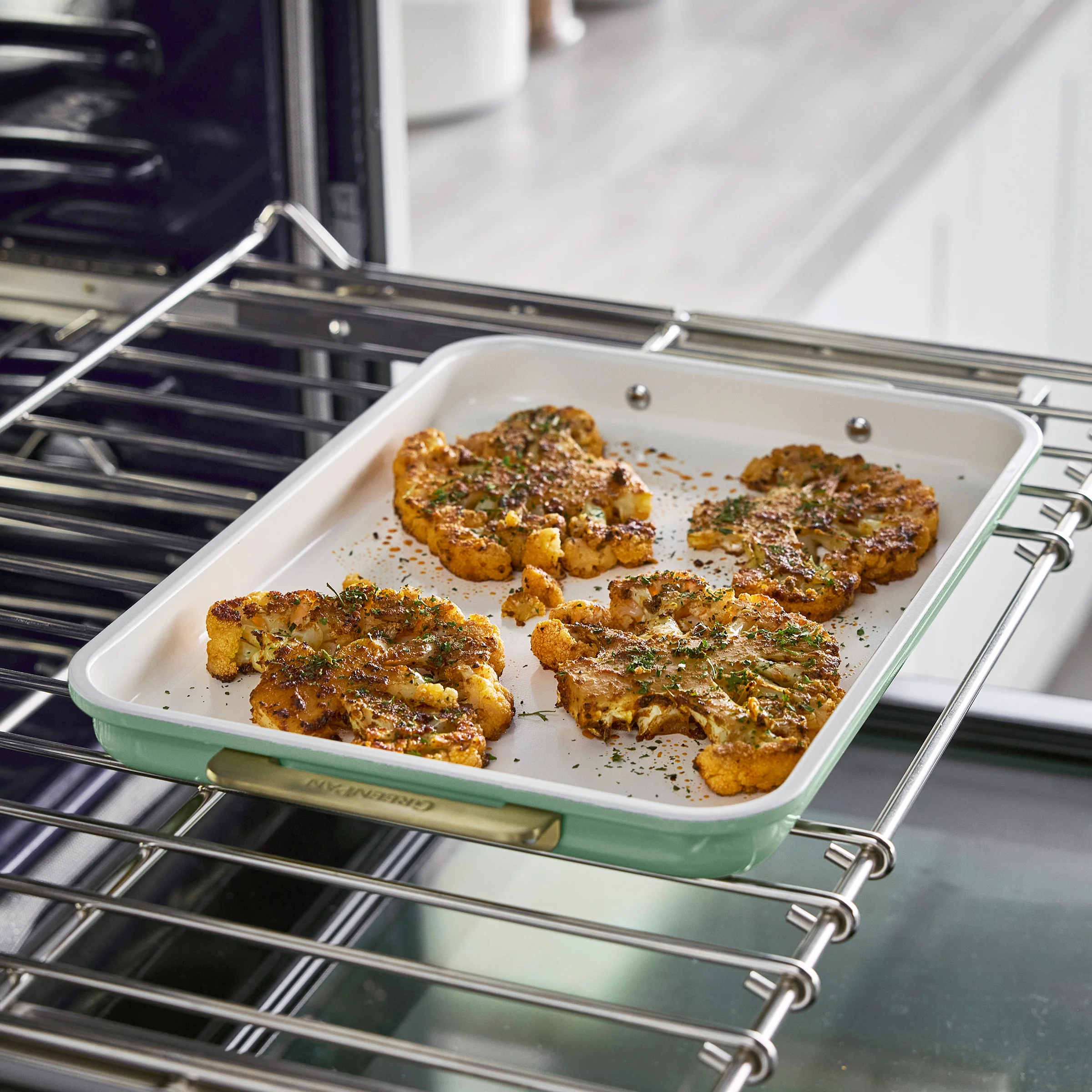 Reserve Bakeware 13" x 9" Quarter Sheet Pan | Sage - Image 3