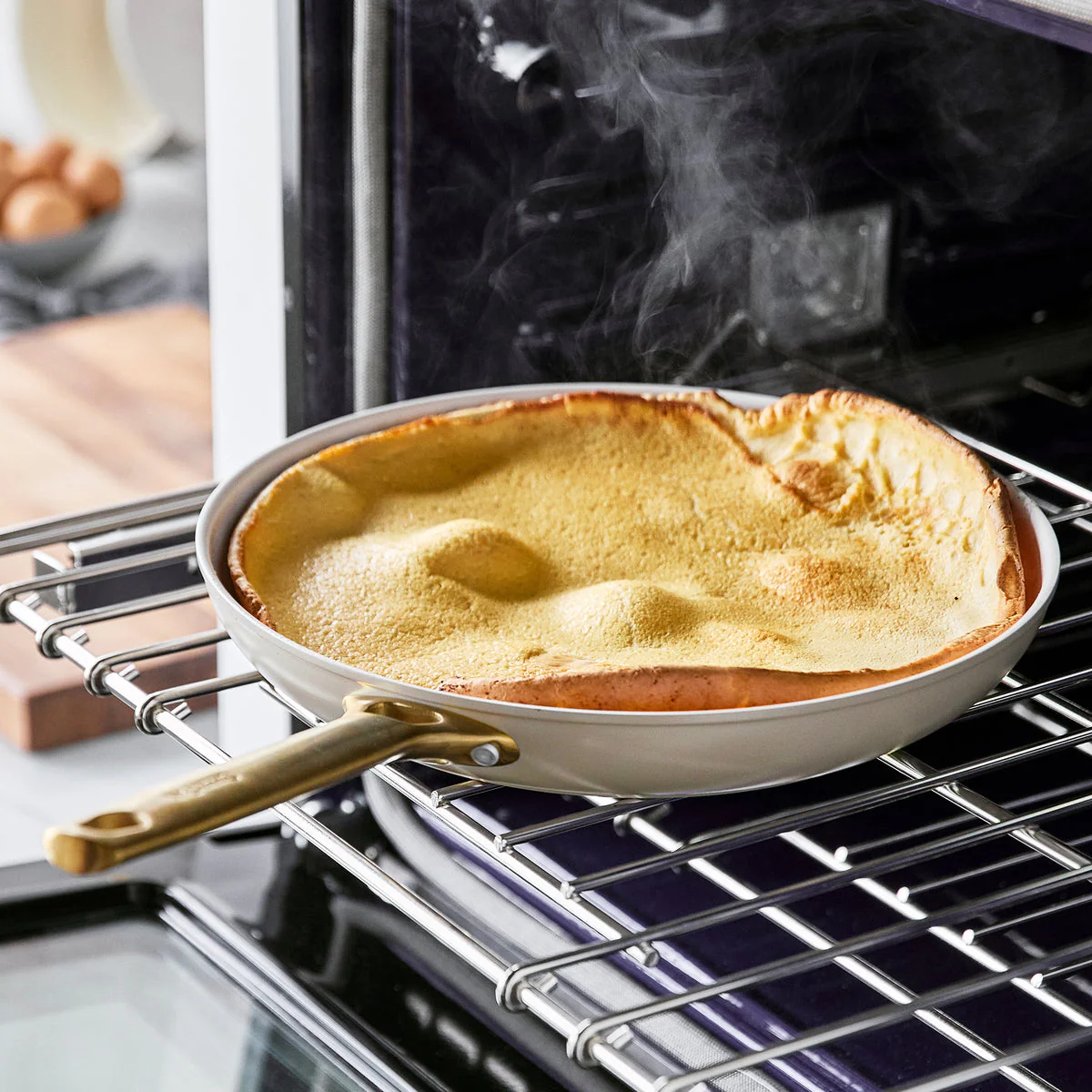 Reserve Ceramic Nonstick 10" and 12" Frypan Set | Taupe - Image 4