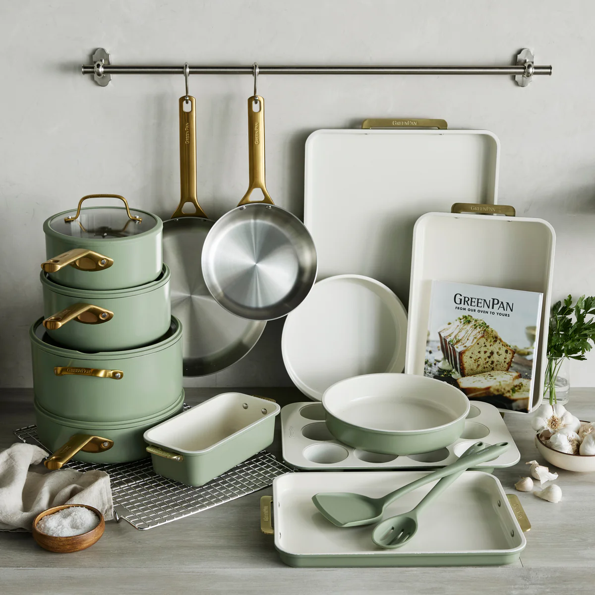 Reserve Pro 20-Piece Cookware & Bakeware Set | Sage - Image 2