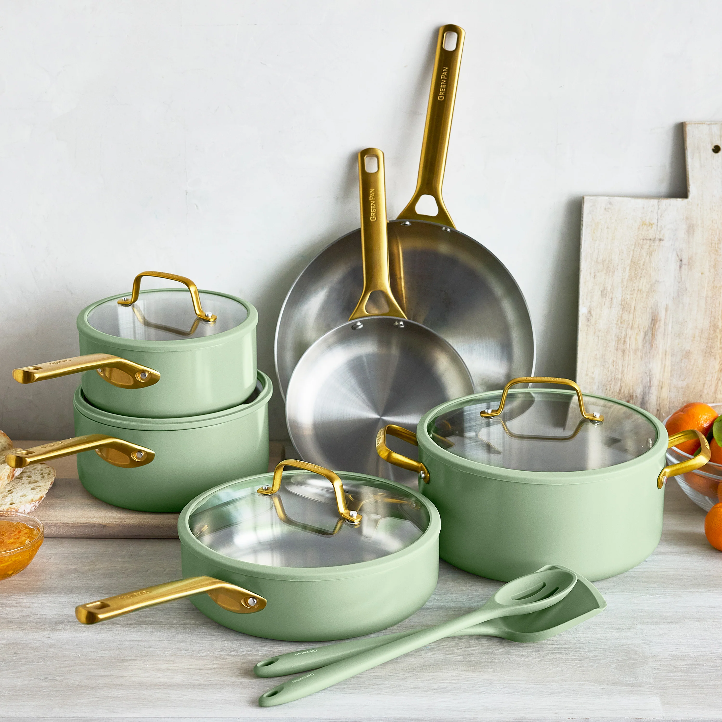 Reserve Pro 20-Piece Cookware & Bakeware Set | Sage - Image 3