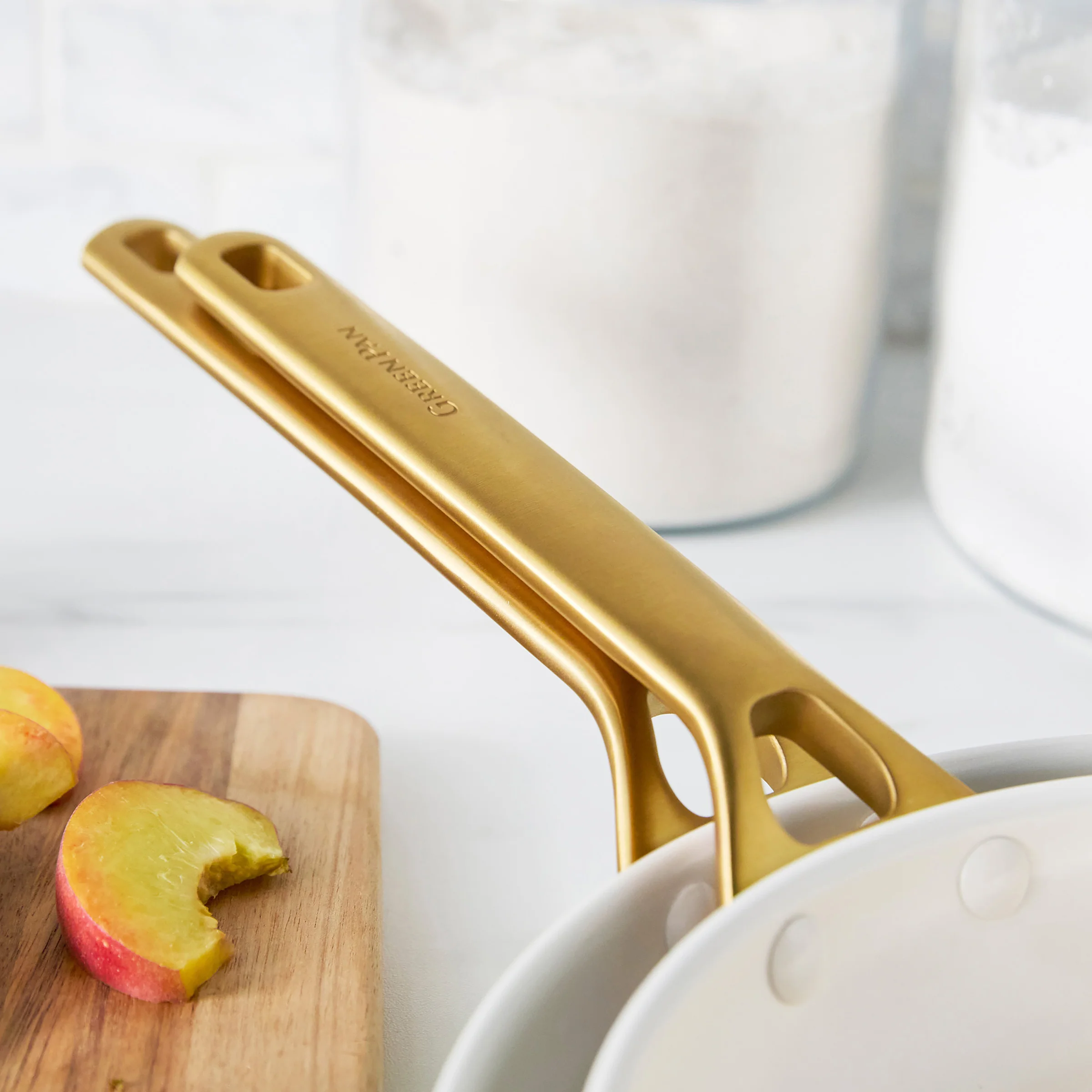 Reserve Pro Ceramic Nonstick 8", 10" and 12" Frypan Set | Cream - Image 8