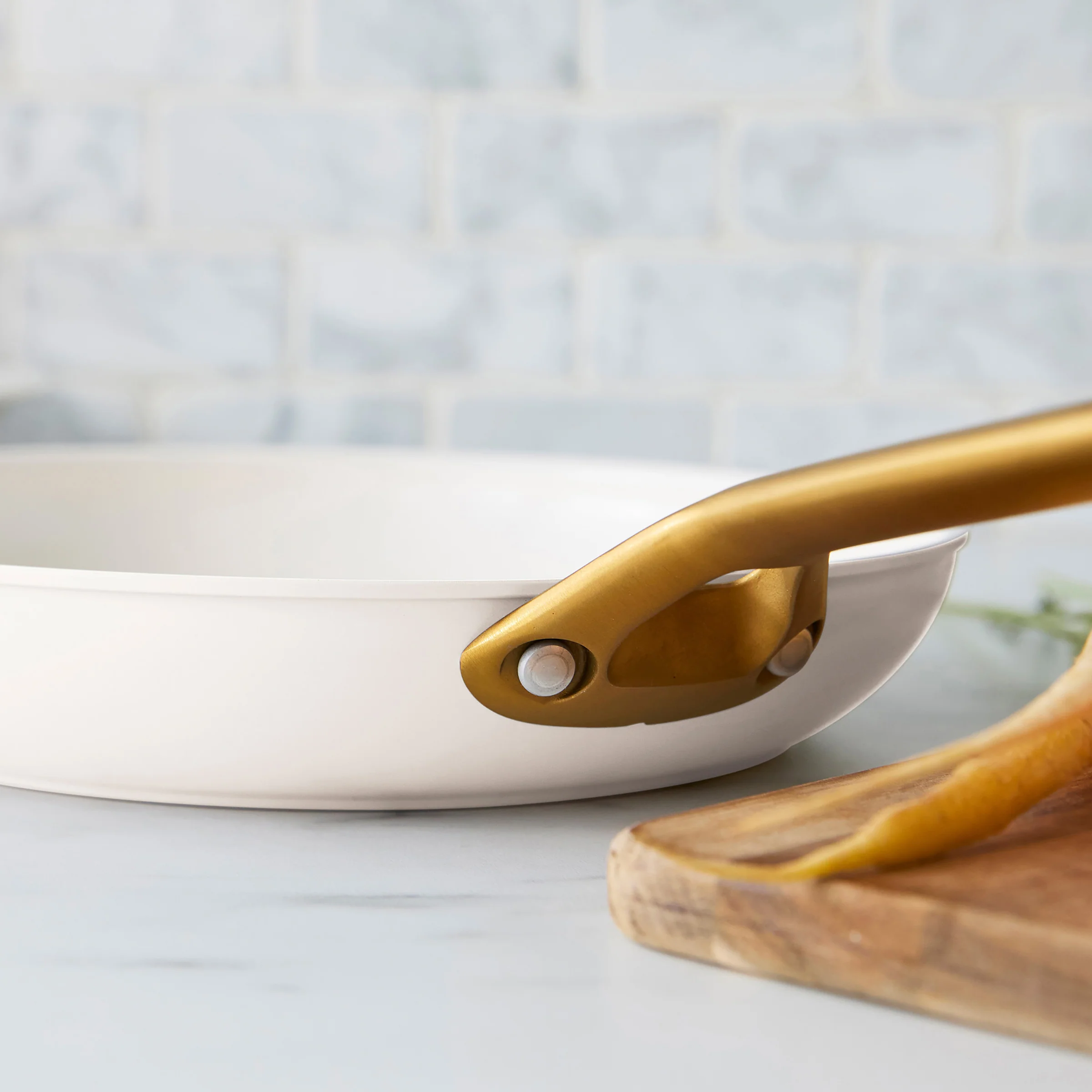 Reserve Pro Ceramic Nonstick 8", 10" and 12" Frypan Set | Cream - Image 9