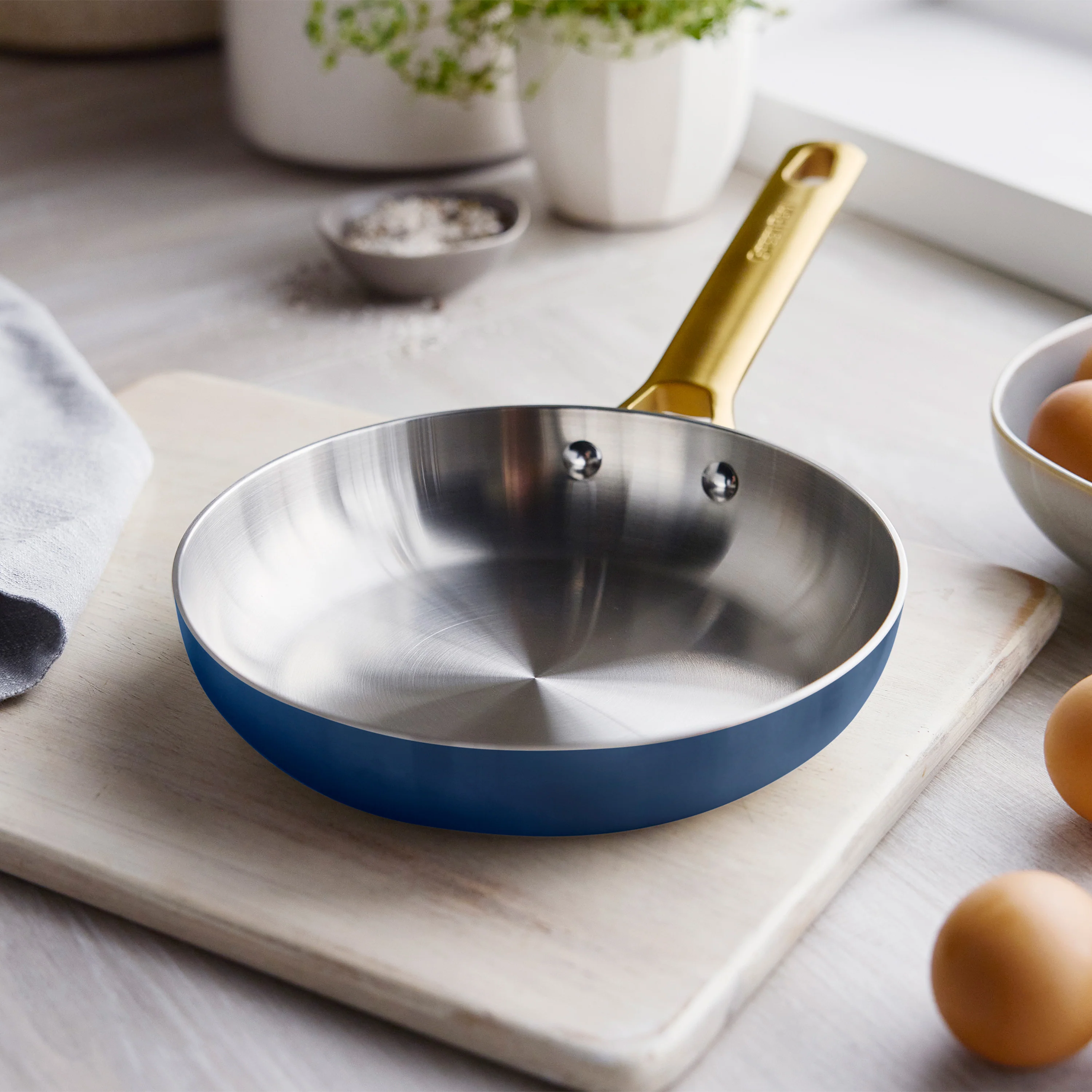 Reserve Pro Uncoated Stainless Steel 8" Frypan | Twilight - Image 2