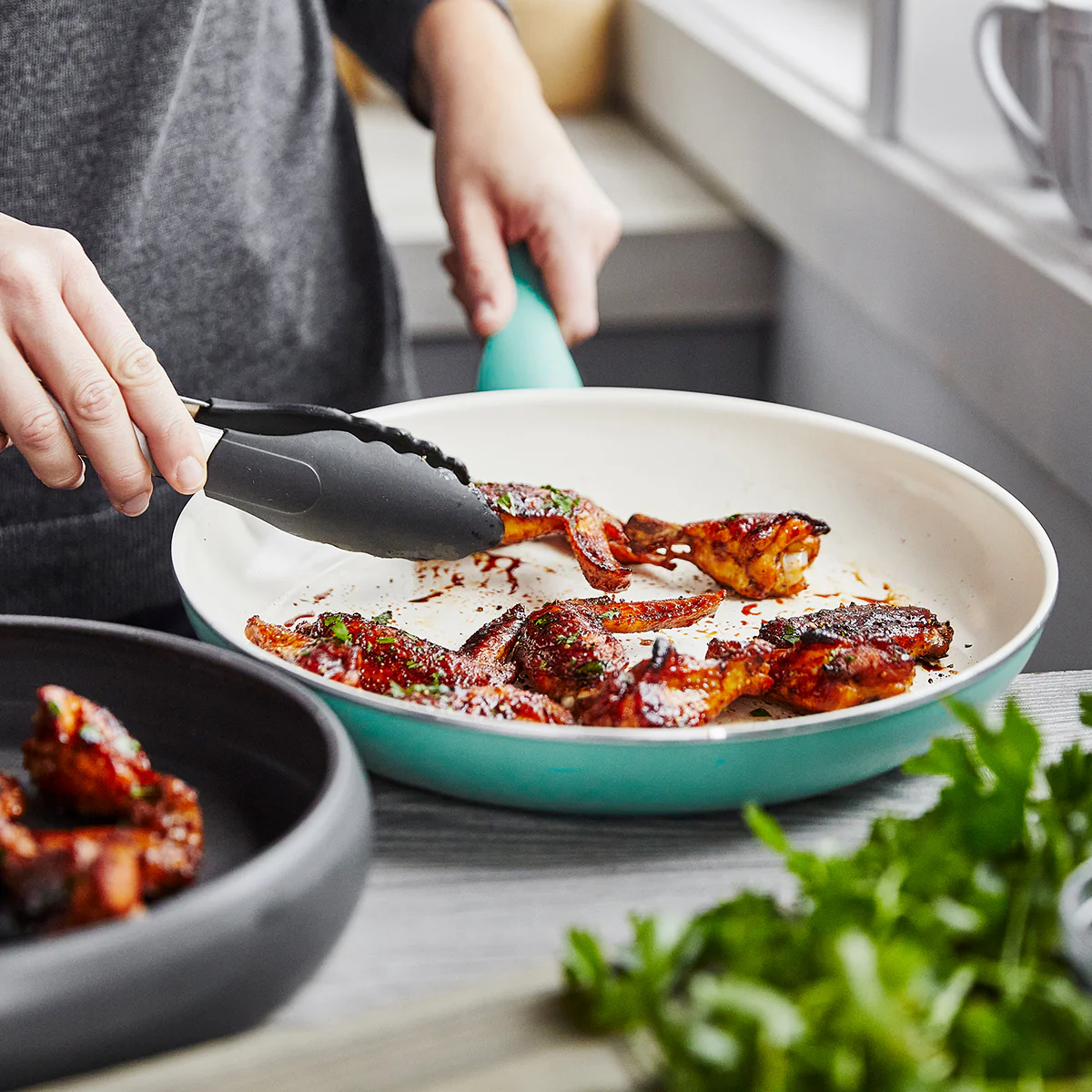 Rio Ceramic Nonstick 12" Frypan | Turquoise - Image 3