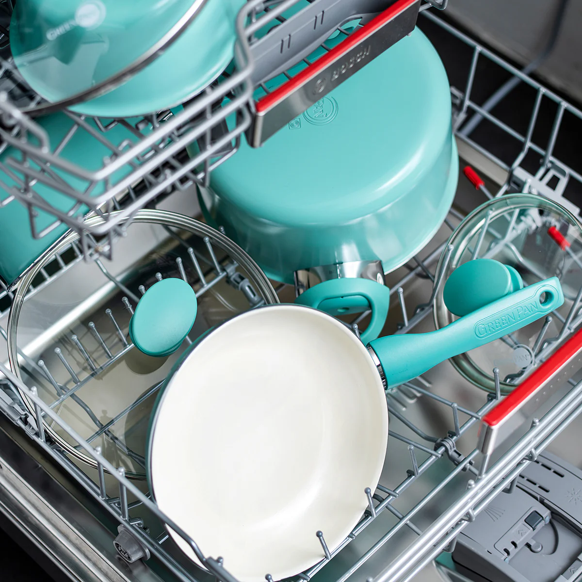 Rio Ceramic Nonstick 16-Piece Cookware Set | Turquoise - Image 10