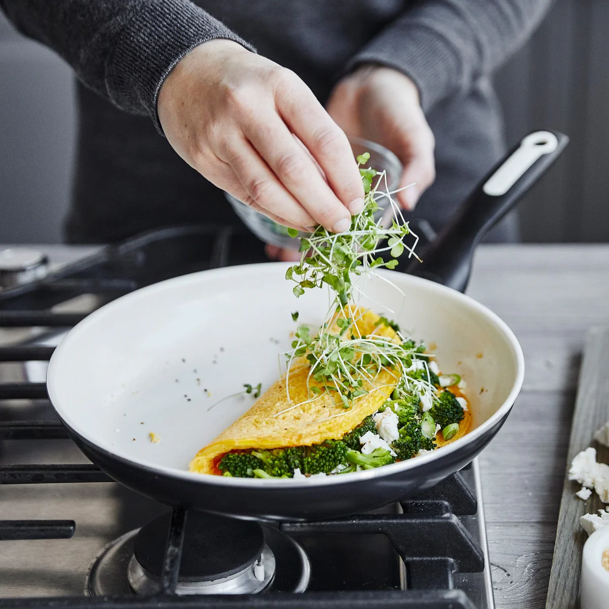 Rio Ceramic Nonstick 7", 9.5" and 11" Frypan Set | Black - Image 6