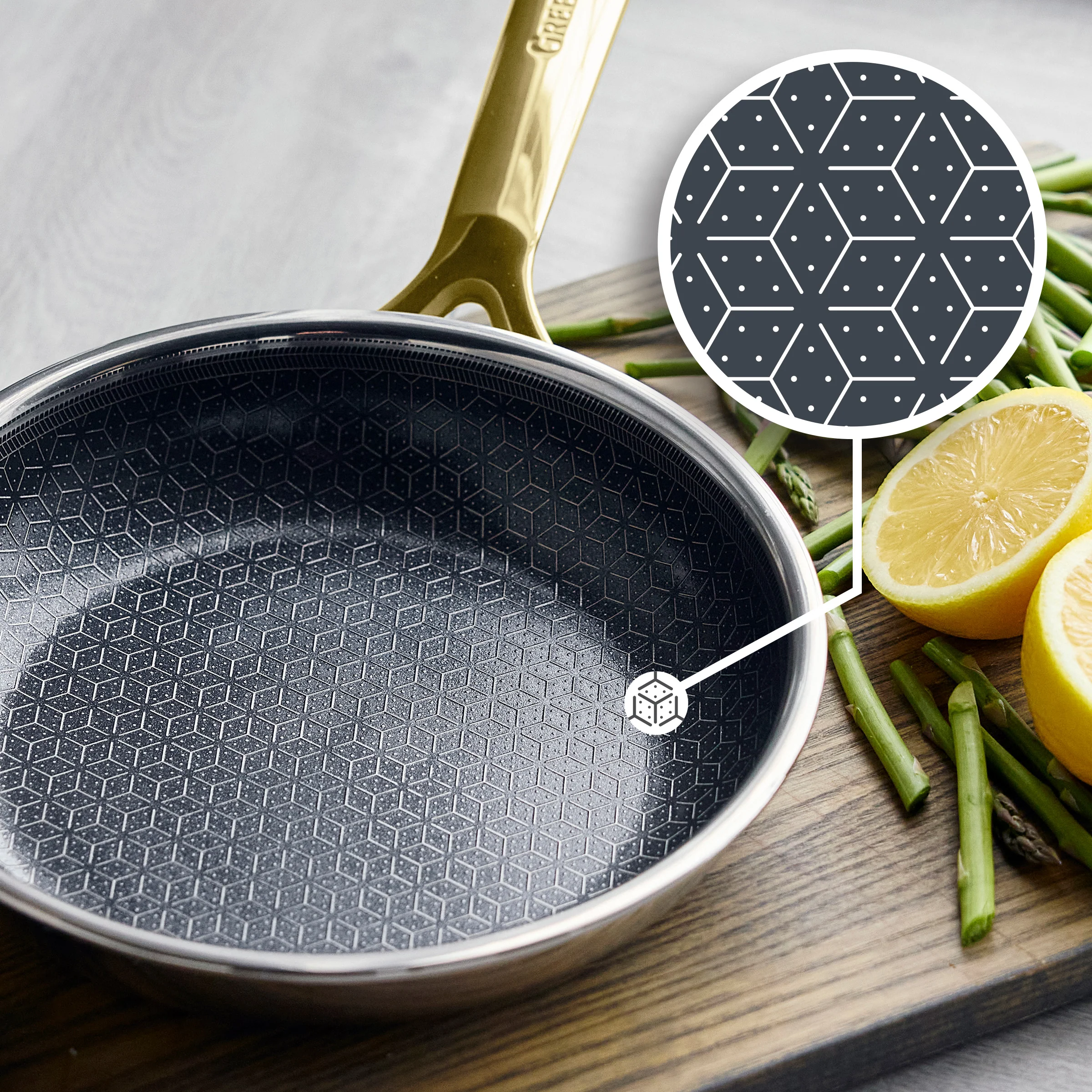 Spectra Gold Thermobond Hybrid Ceramic Nonstick 8" Frypan - Image 2