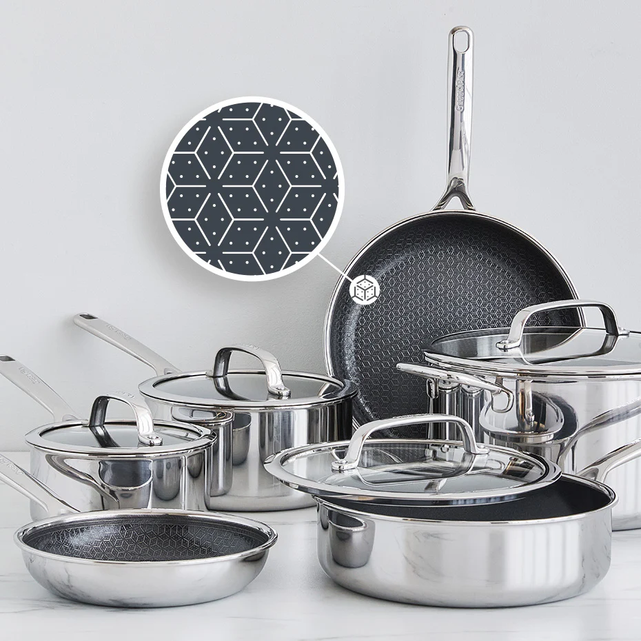 Spectra Thermobond Hybrid Ceramic Nonstick 10-Piece Cookware Set - Image 4