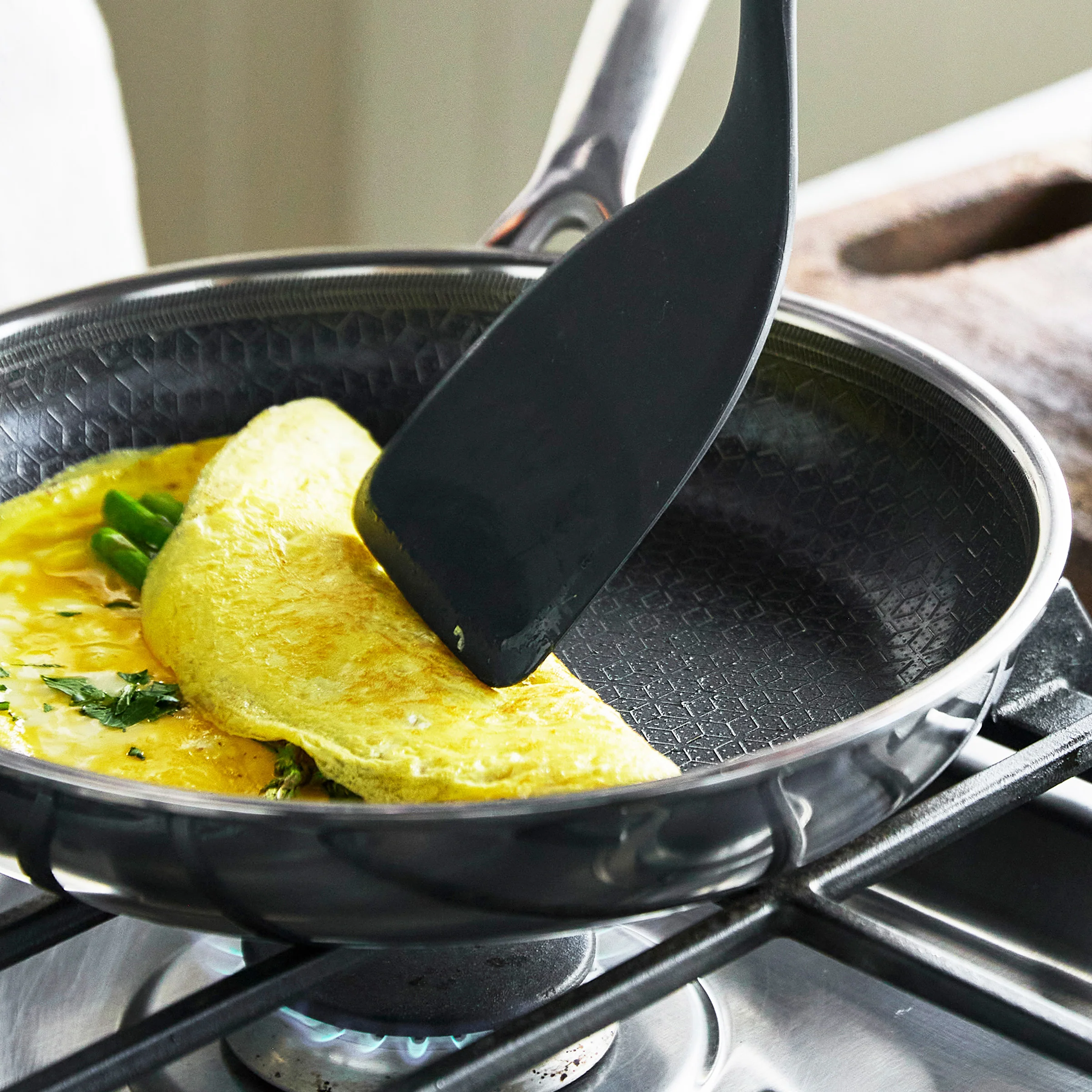 Spectra Thermobond Hybrid Ceramic Nonstick 8", 10" and 12" Frypan Set - Image 5
