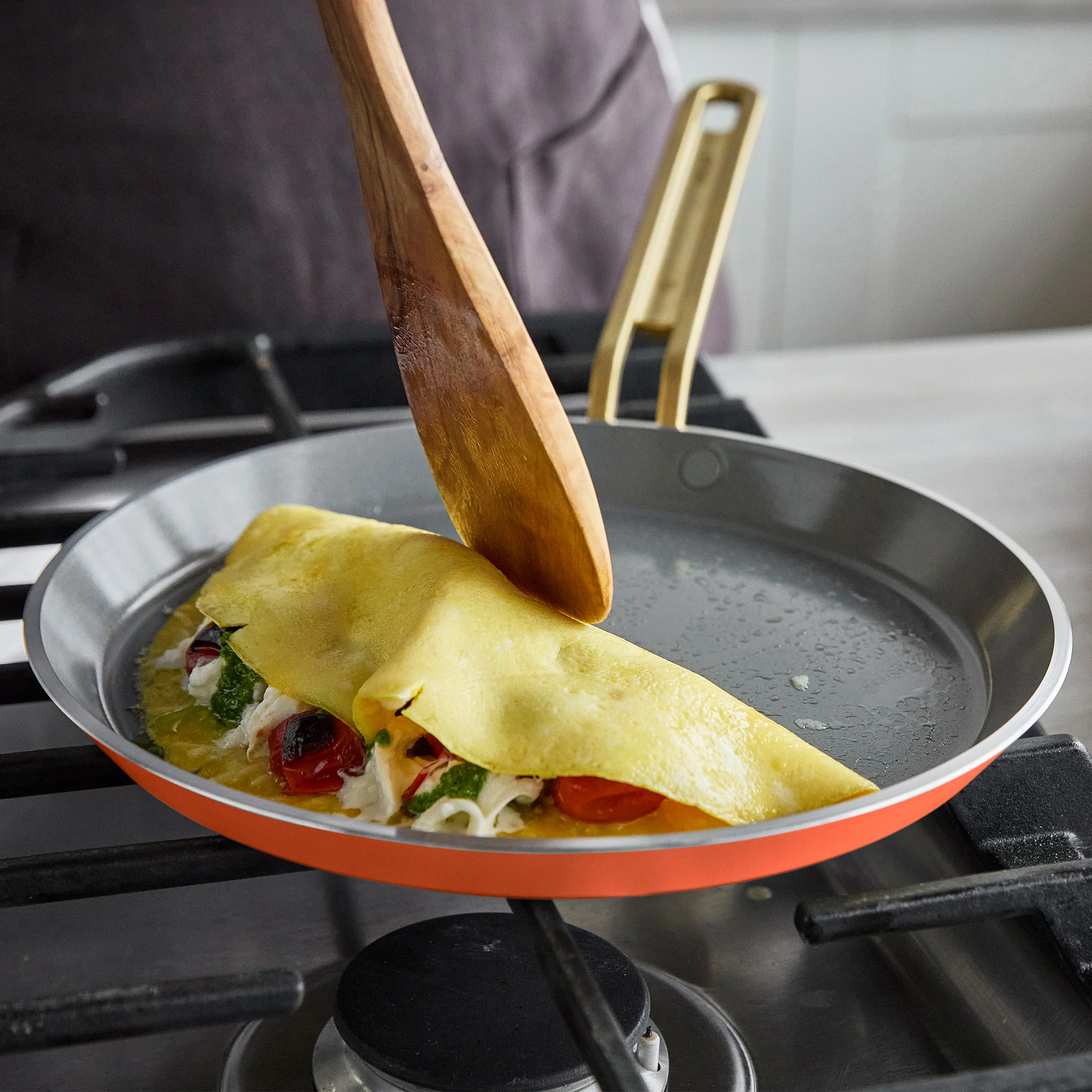 Stanley Tucci™ Ceramic Nonstick 10" Crepe and Omelette Pan | Amalfi Sunset - Image 5