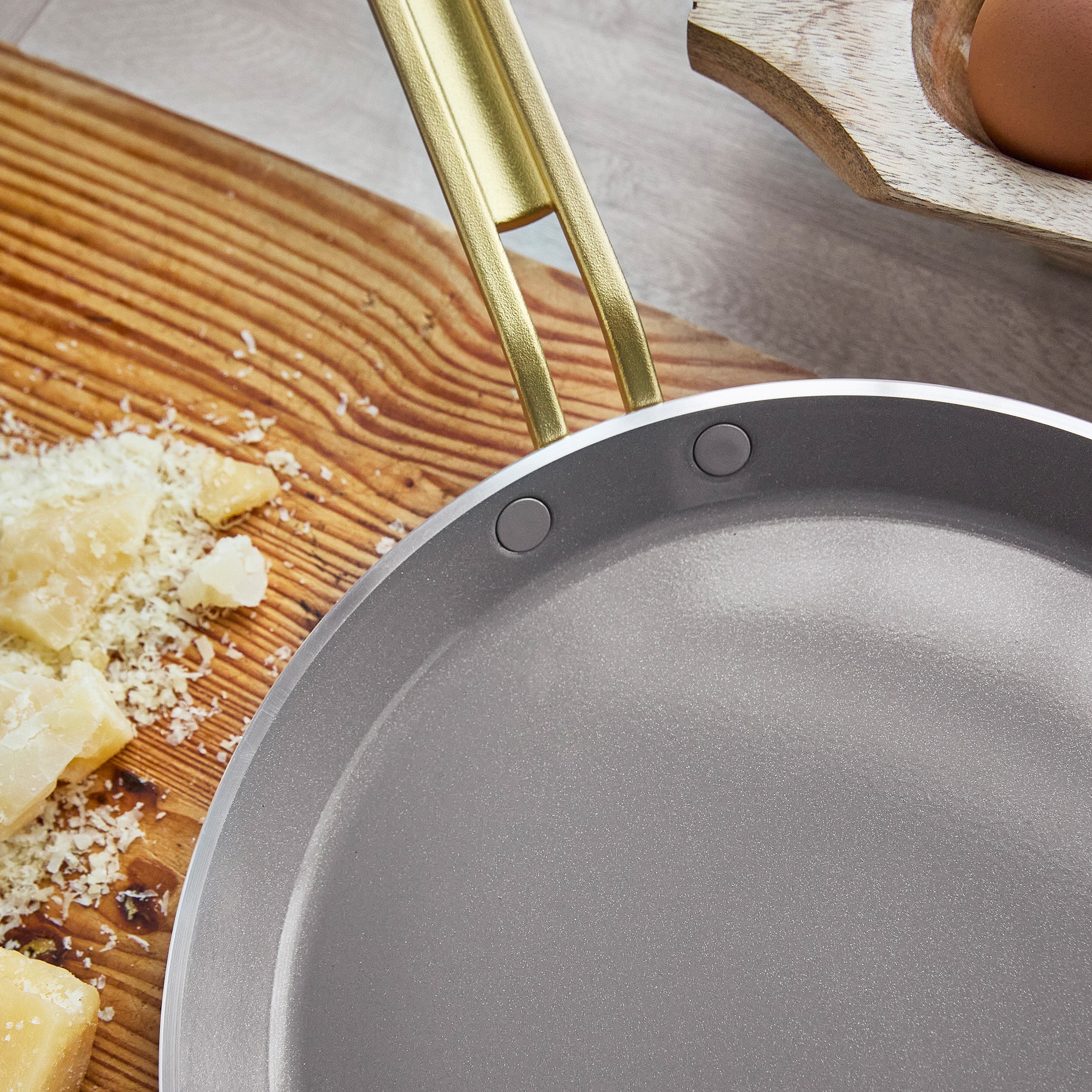 Stanley Tucci™ Ceramic Nonstick 10" Crepe and Omelette Pan | Carrara White - Image 6