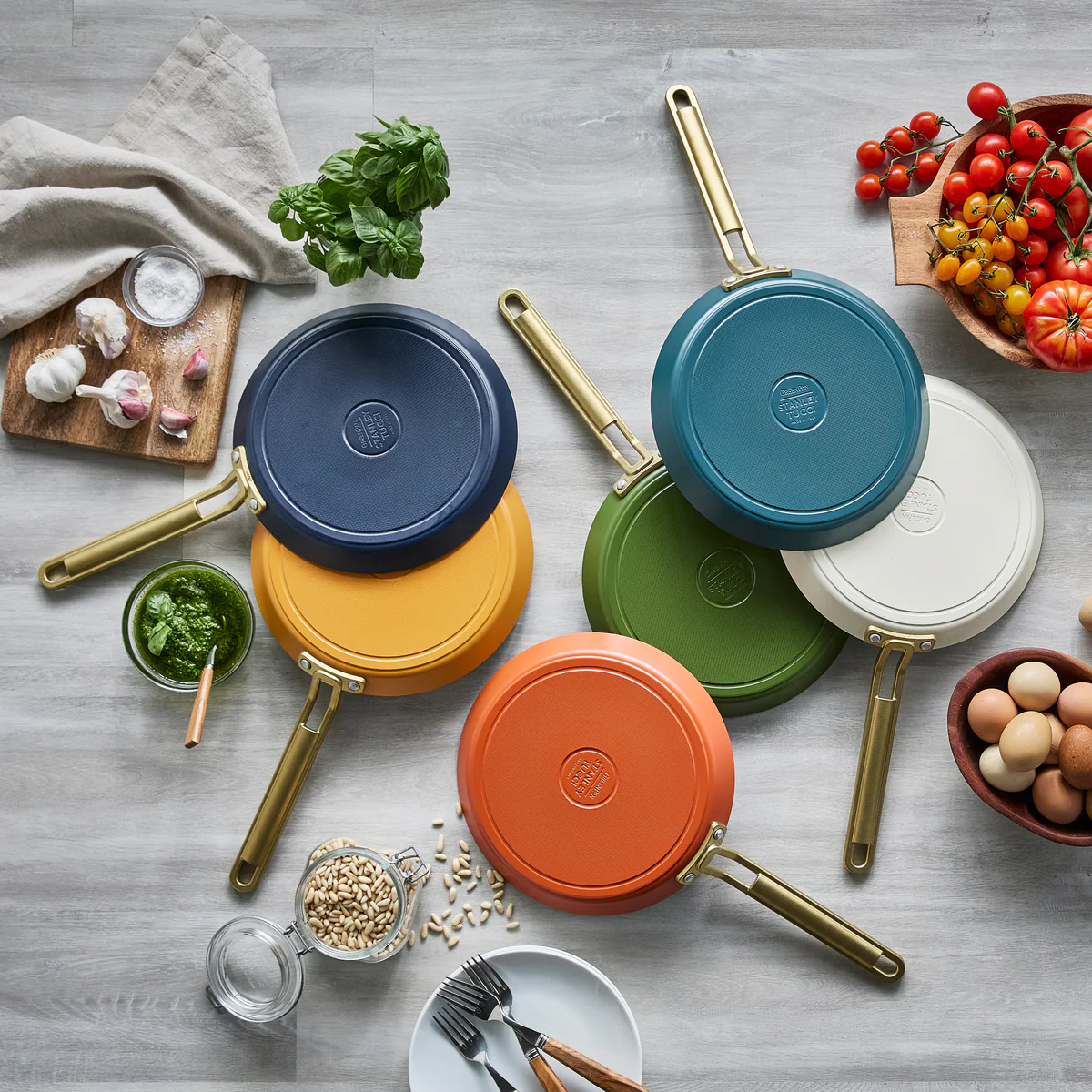 Stanley Tucci™ Ceramic Nonstick 10" Crepe and Omelette Pan | Amalfi Sunset - Image 17
