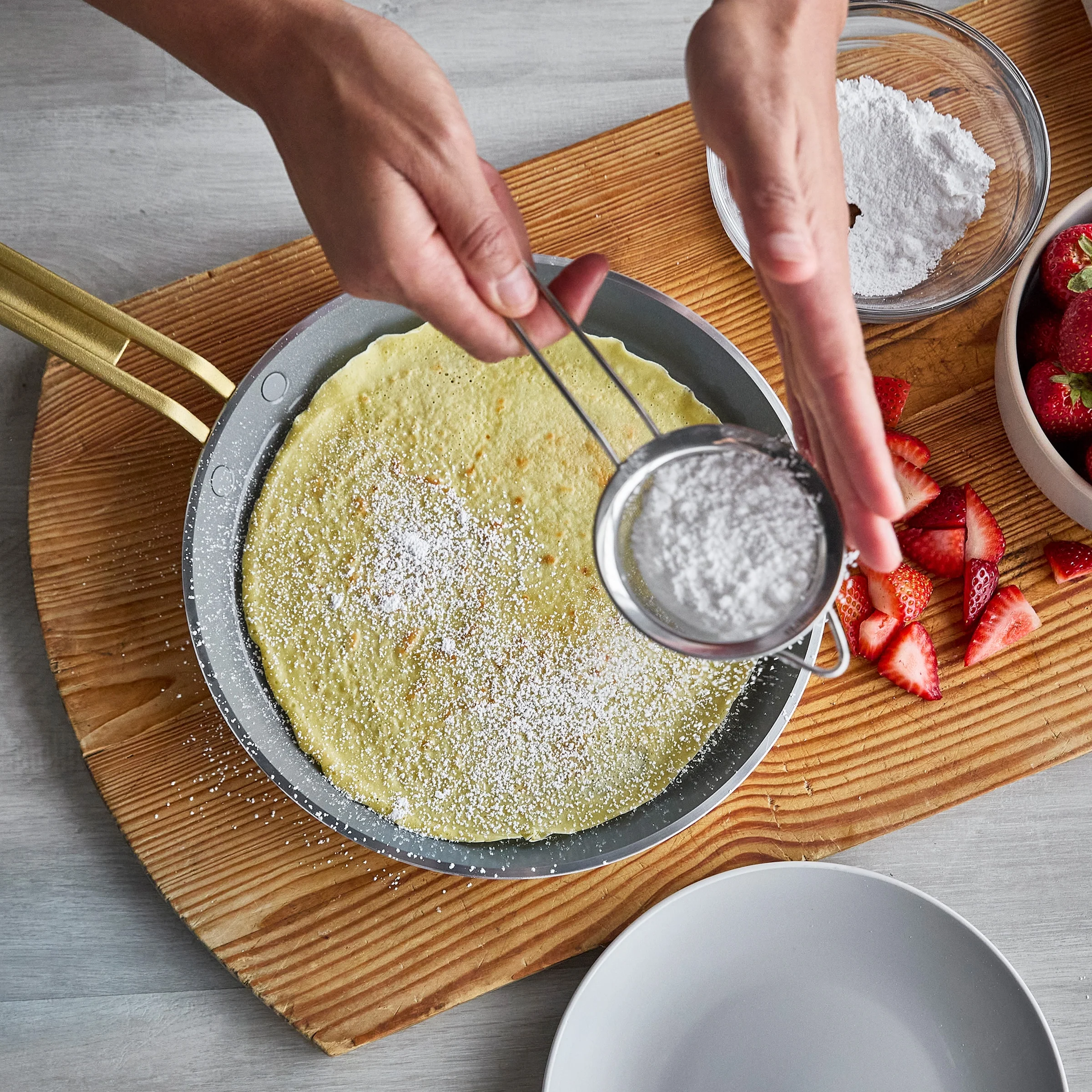 Stanley Tucci™ Ceramic Nonstick 10" Crepe and Omelette Pan | Tuscan Olive - Image 11