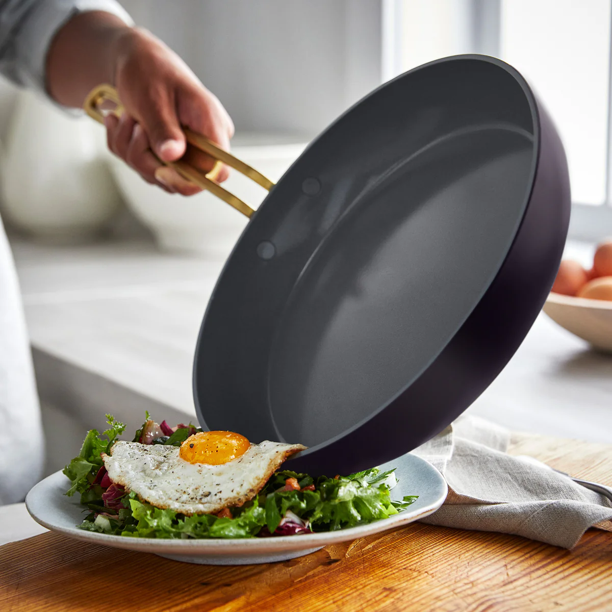Stanley Tucci™ Ceramic Nonstick 11-Piece Cookware Set with the Tucci Cookbook | Calabrian Fig - Image 3