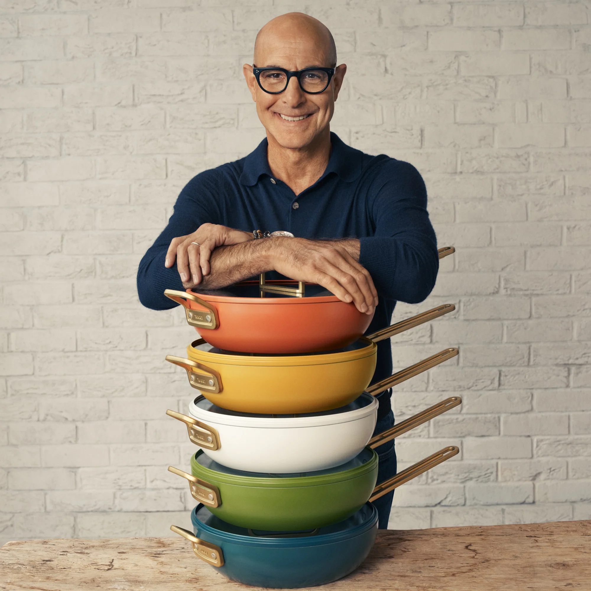 Stanley Tucci™ Ceramic Nonstick 4.5-Quart Stanley Pan Jr. | Carrara White - Image 2