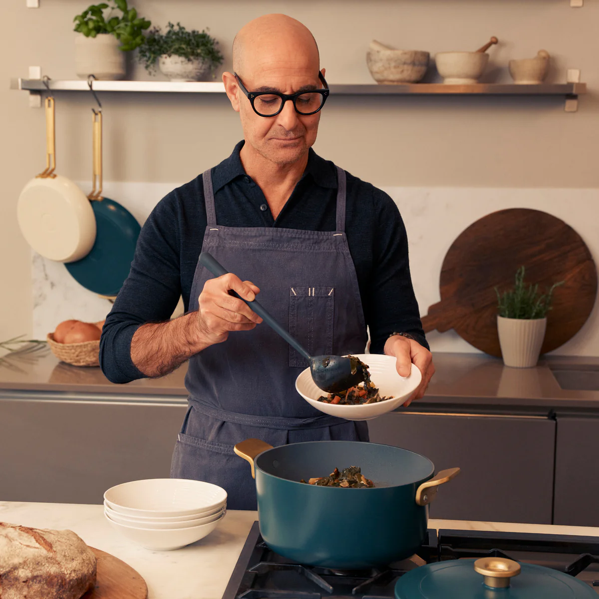 Stanley Tucci™ Ceramic Nonstick 6.5-Quart Dutch Oven | Venetian Teal - Image 5