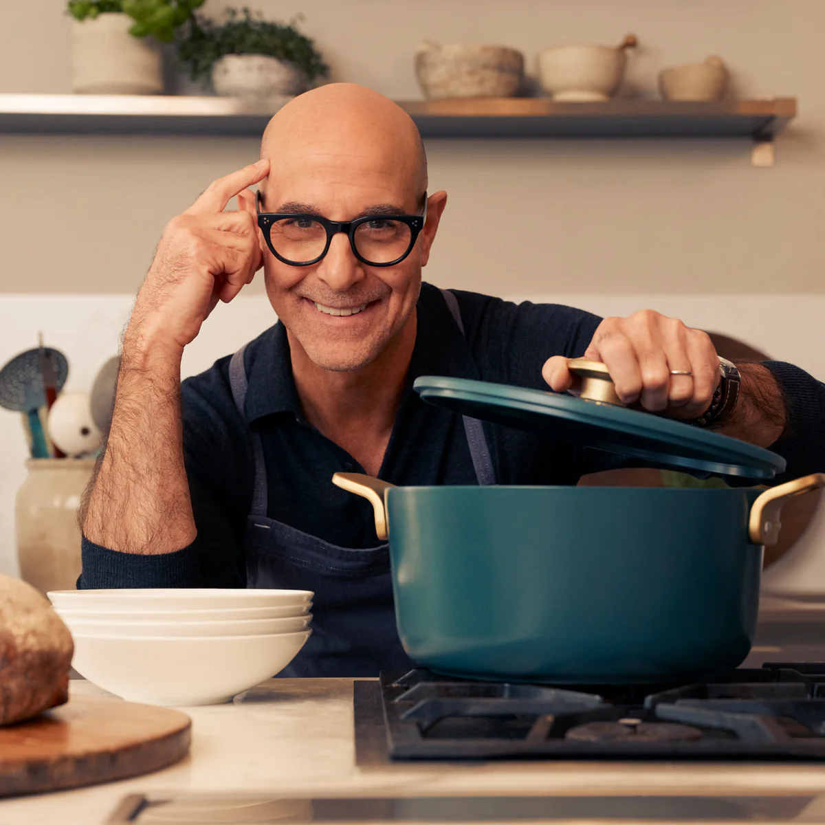 Stanley Tucci™ Ceramic Nonstick 6.5-Quart Dutch Oven | Venetian Teal - Image 6