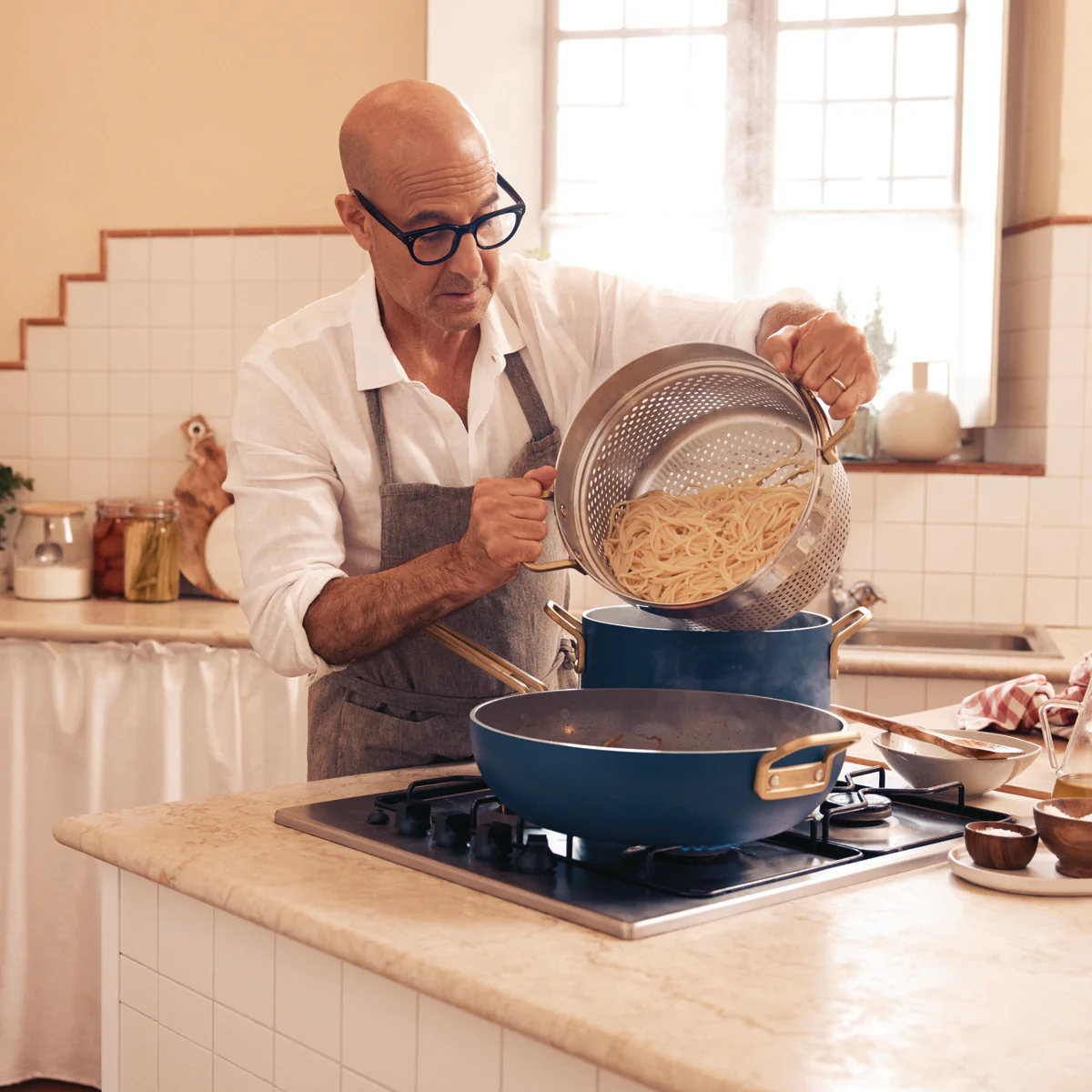 Stanley Tucci™ Ceramic Nonstick 6-Piece Cookware Set | Marino Blue - Image 9