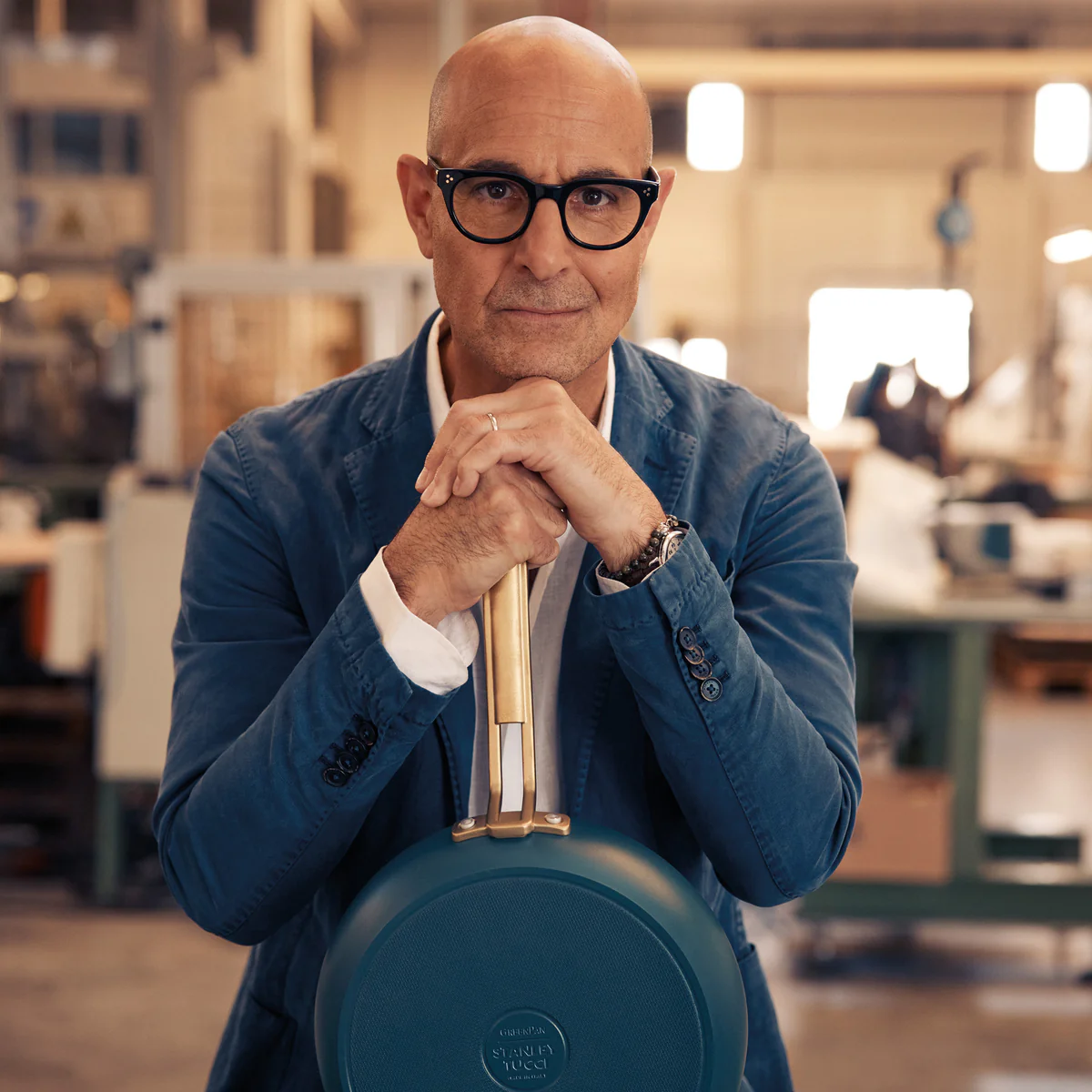 Stanley Tucci™ Ceramic Nonstick 8", 10" and 12" Frypan Set | Venetian Teal - Image 13